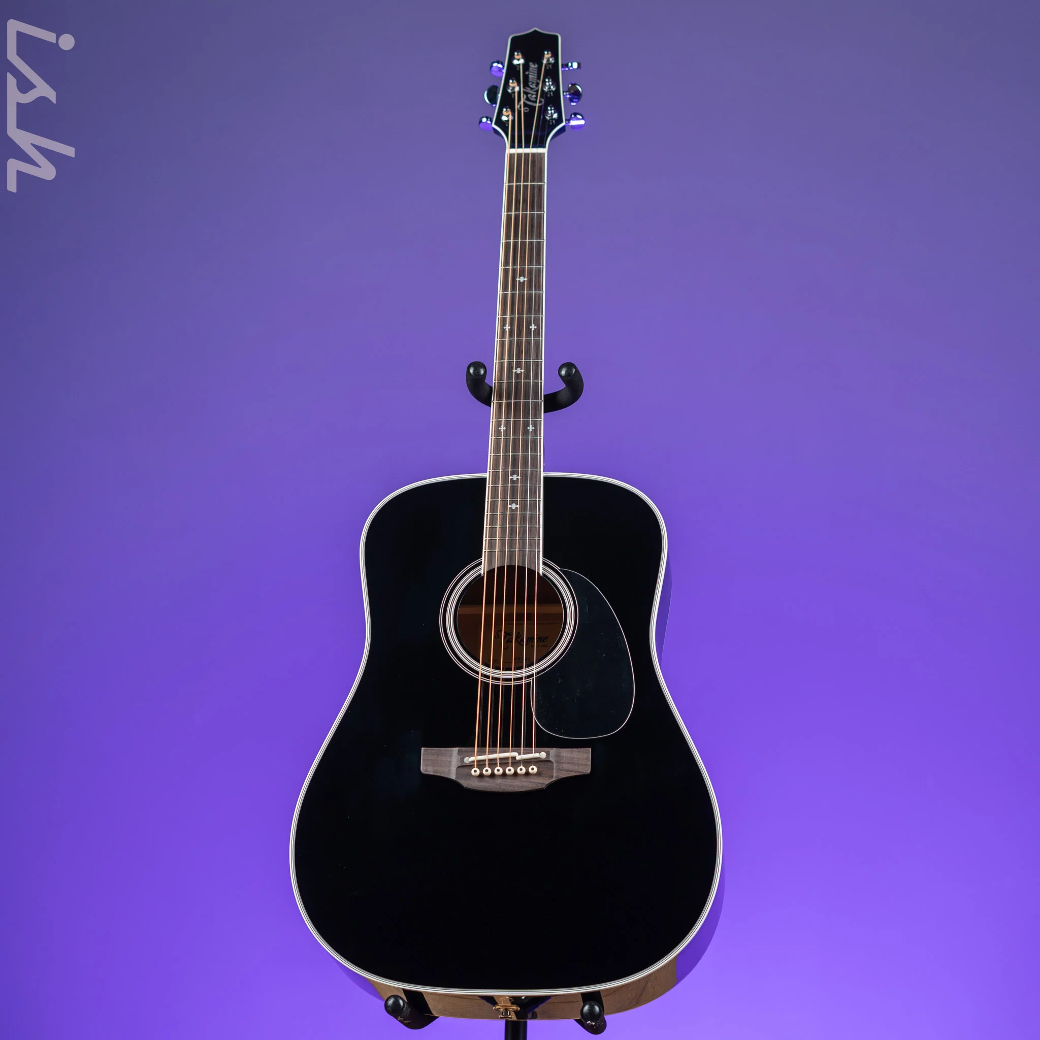 Takamine FT341 Limited Edition Dreadnought Acoustic-Electric Guitar Black Demo - Image 2