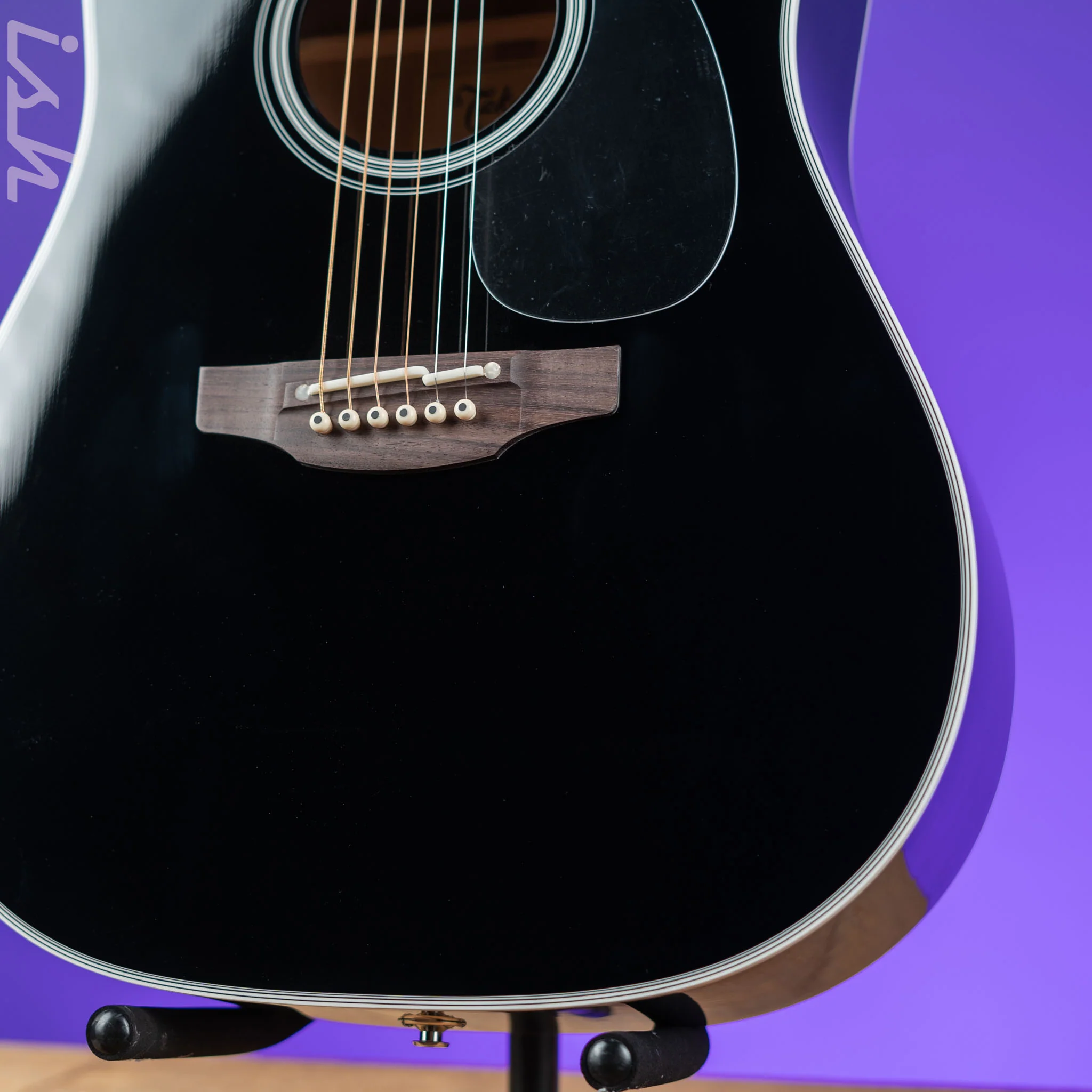 Takamine FT341 Limited Edition Dreadnought Acoustic-Electric Guitar Black Demo - Image 4