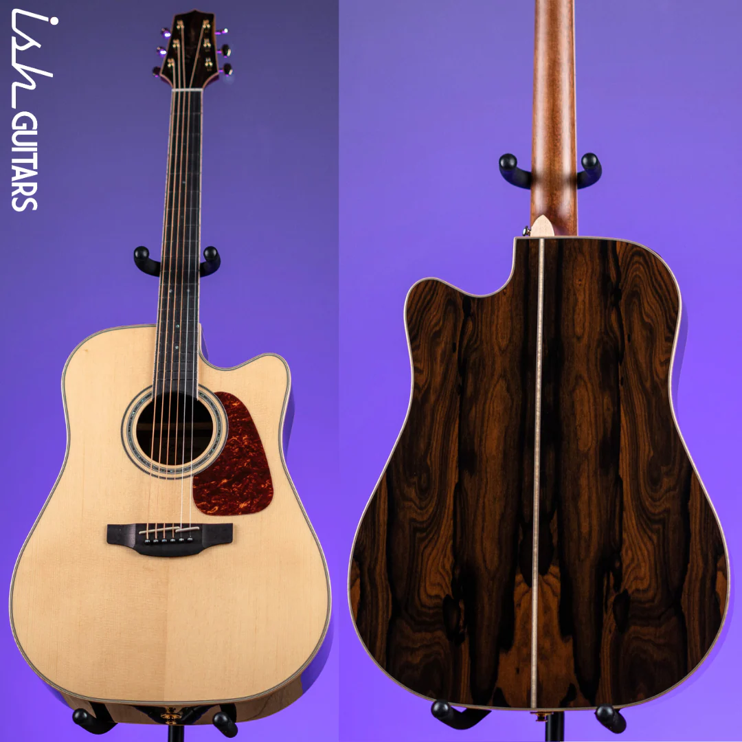 Takamine GD90CE-ZC Dreadnought Acoustic-Electric Guitar Ziricote Natural Demo