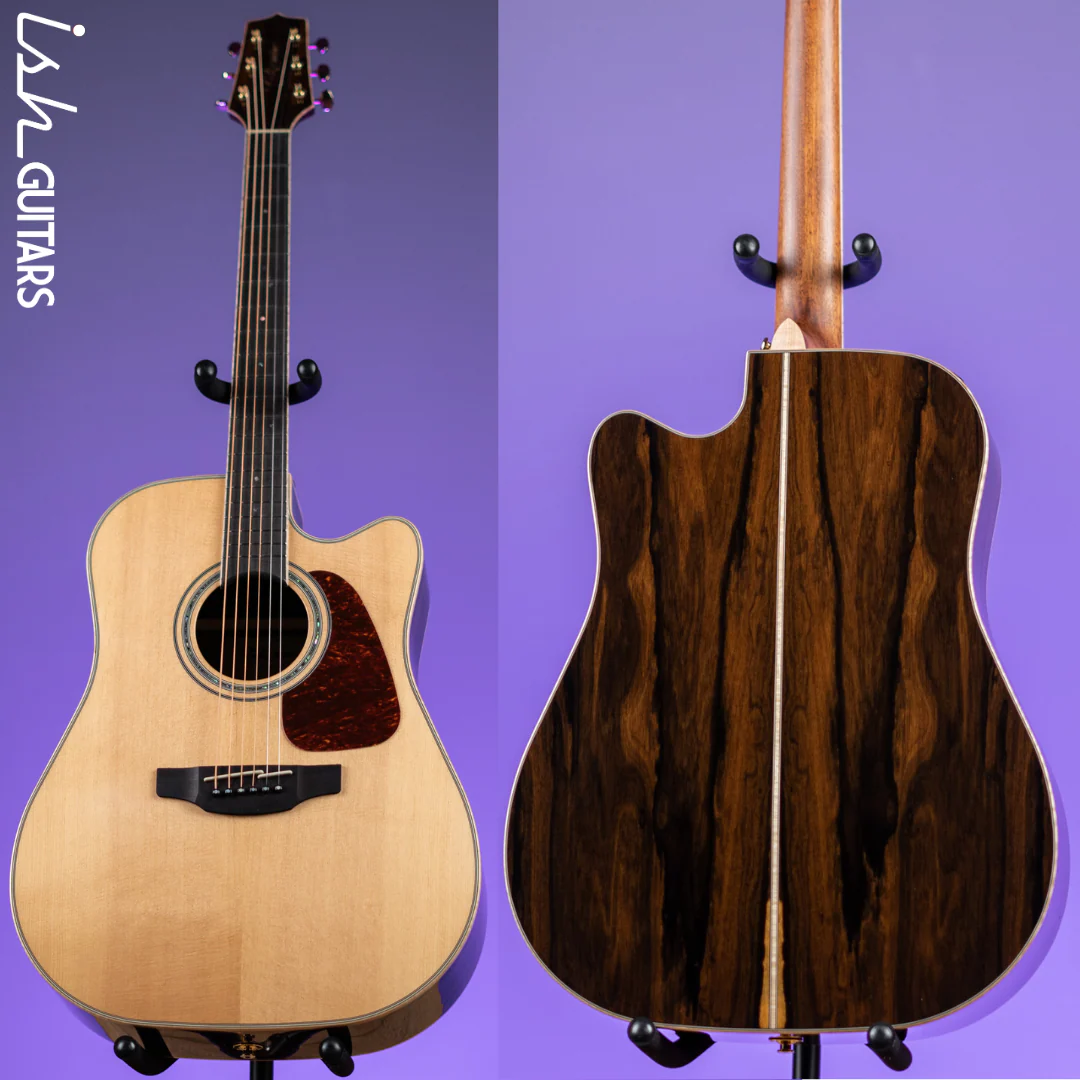 Takamine GD90CE-ZC Dreadnought Acoustic-Electric Guitar Ziricote Natural Demo