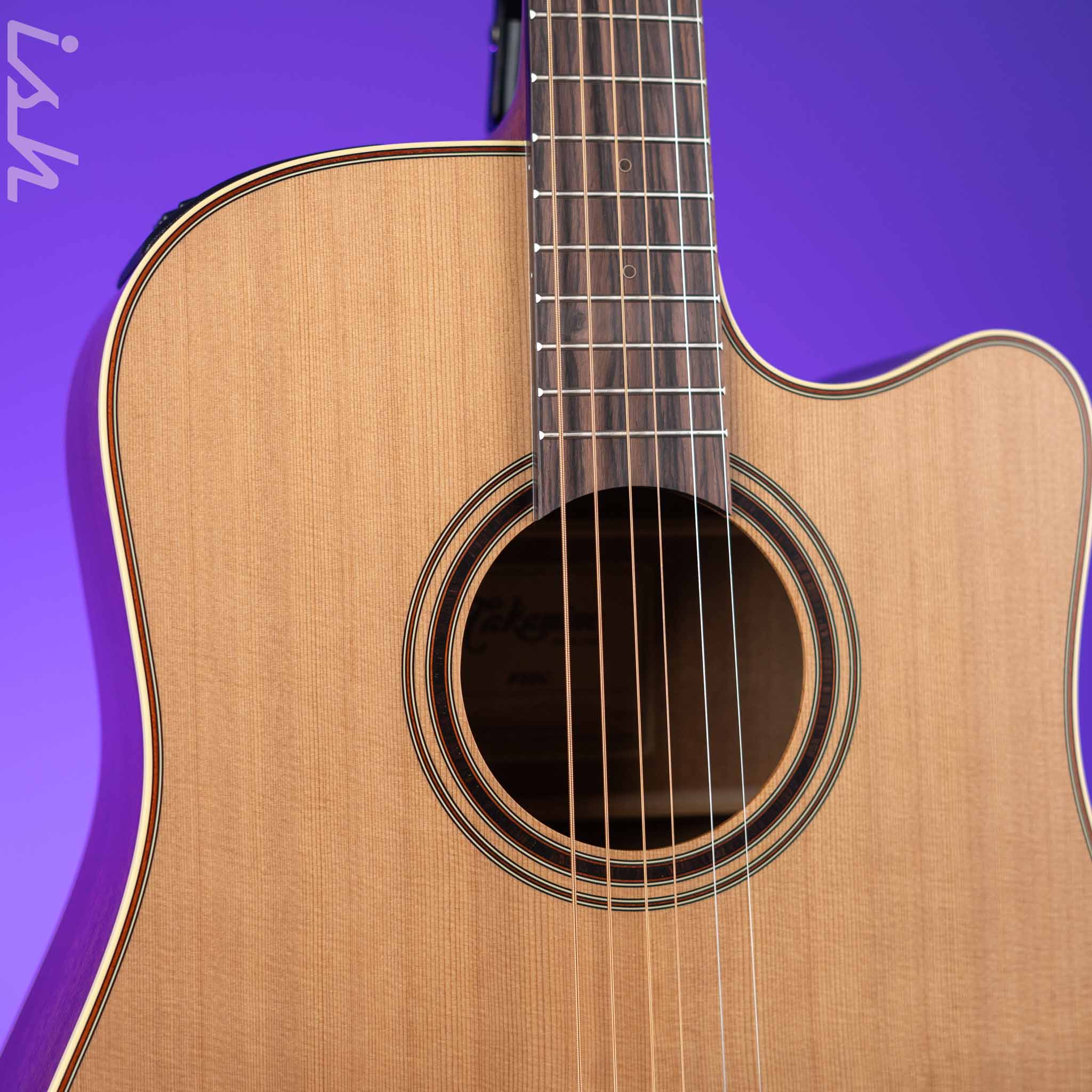 Takamine P3DC Dreadnought Cutaway Acoustic Electric Guitar Natural - Image 3