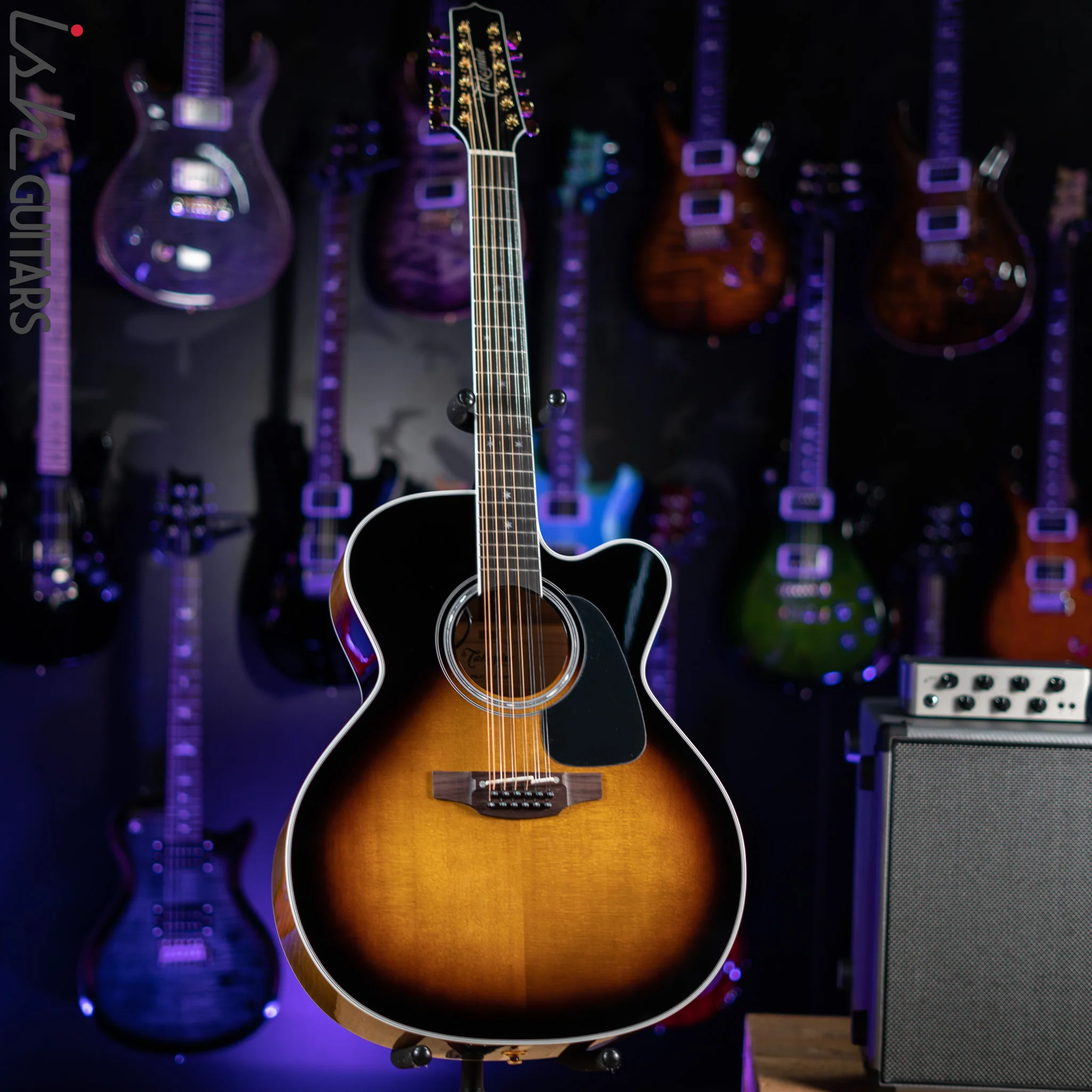Takamine P6JC-12 Jumbo 12-String Acoustic-Electric Guitar Sunburst - Image 2