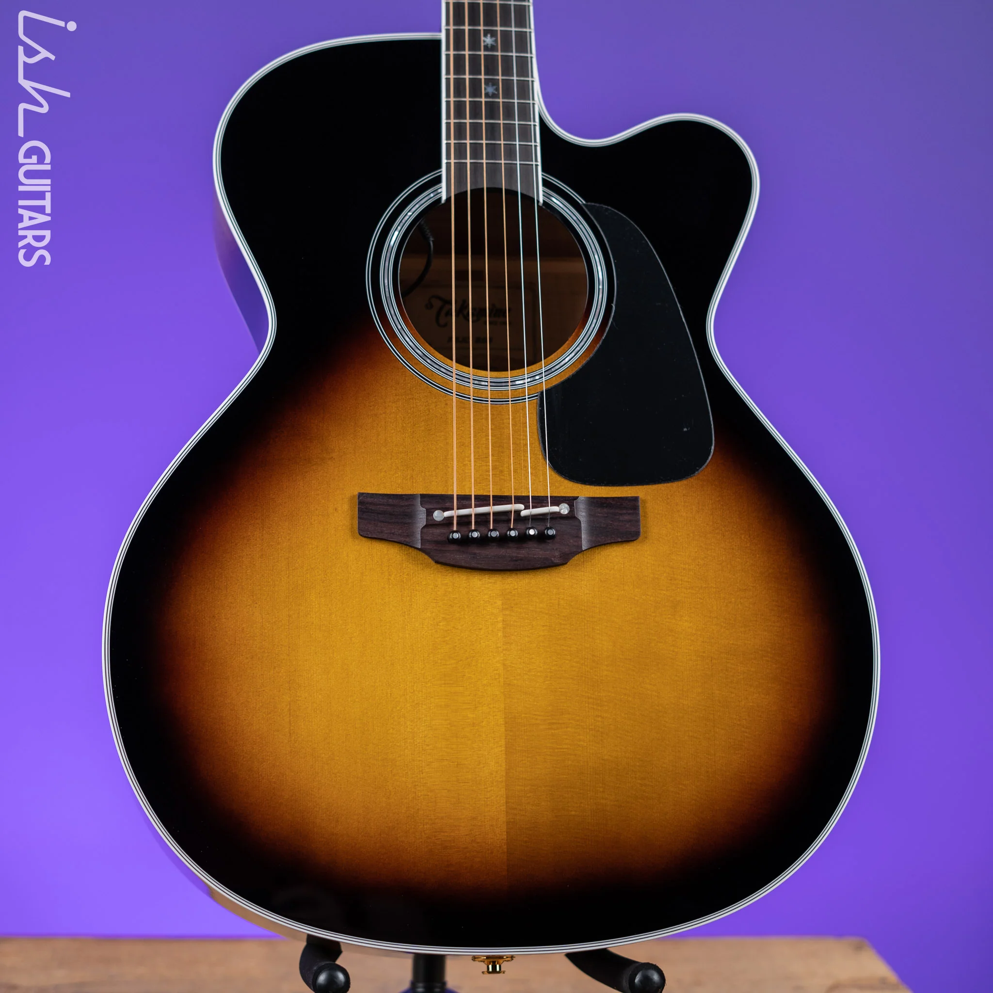 Takamine P6JC Jumbo Acoustic-Electric Guitar Brown Sunburst Gloss Demo
