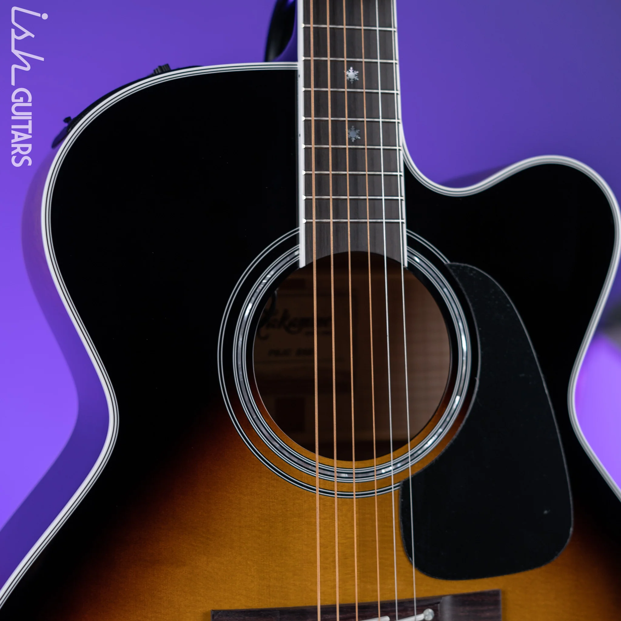 Takamine P6JC Jumbo Acoustic-Electric Guitar Brown Sunburst Gloss Demo - Image 3