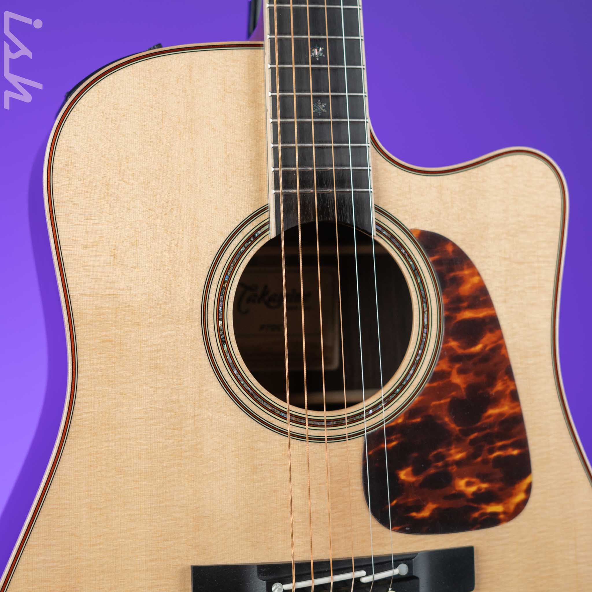 Takamine P7DC Dreadnought Acoustic-Electric Guitar - Image 3