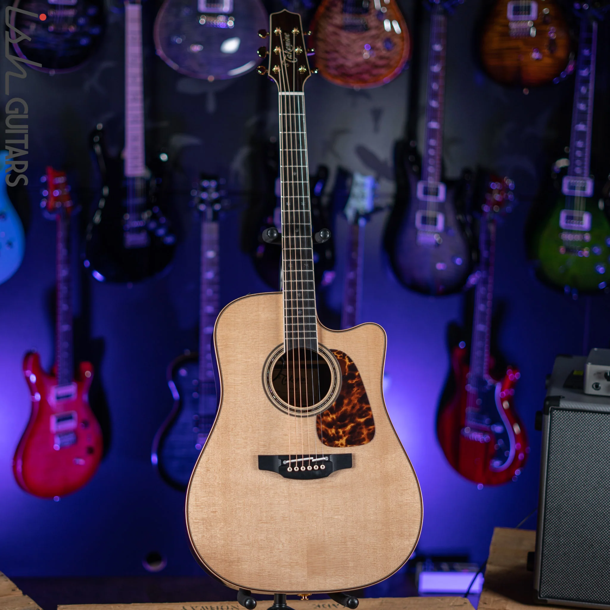 Takamine P7DC Dreadnought Acoustic Guitar Natural - Image 2