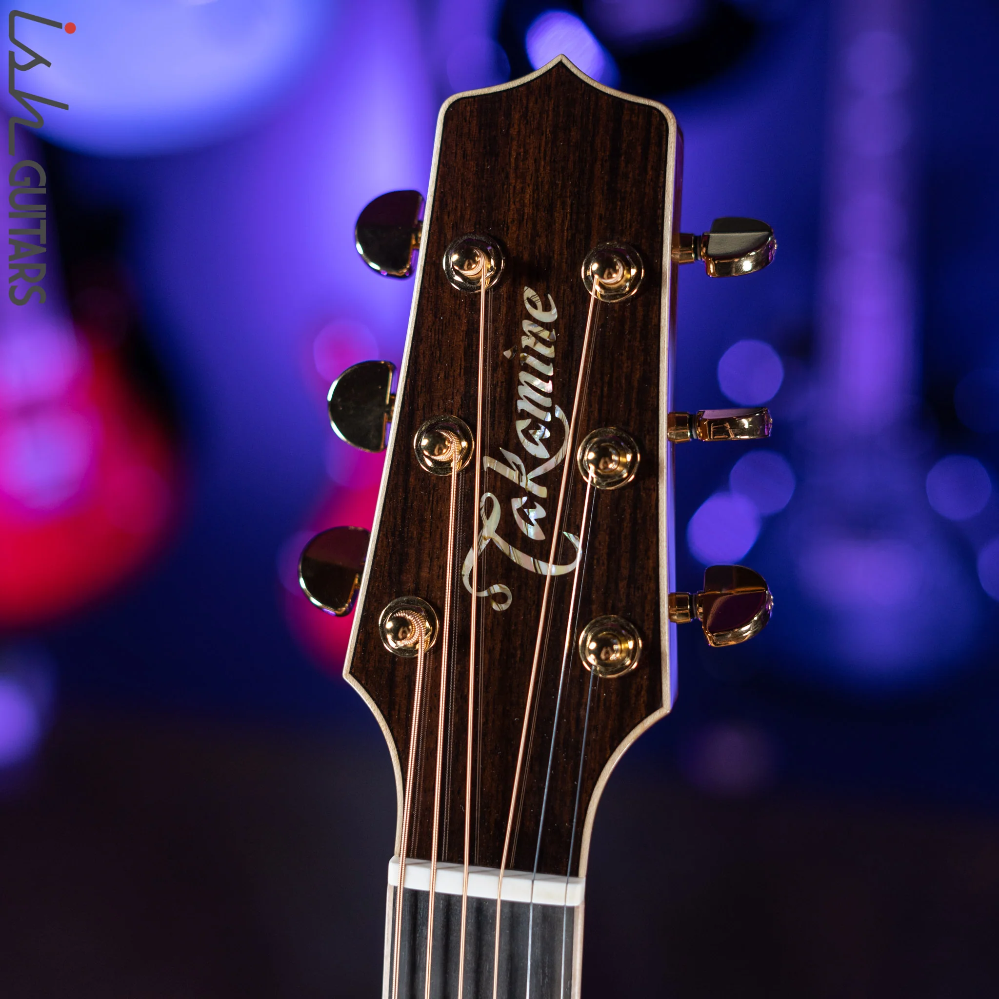 Takamine P7DC Dreadnought Acoustic Guitar Natural - Image 6