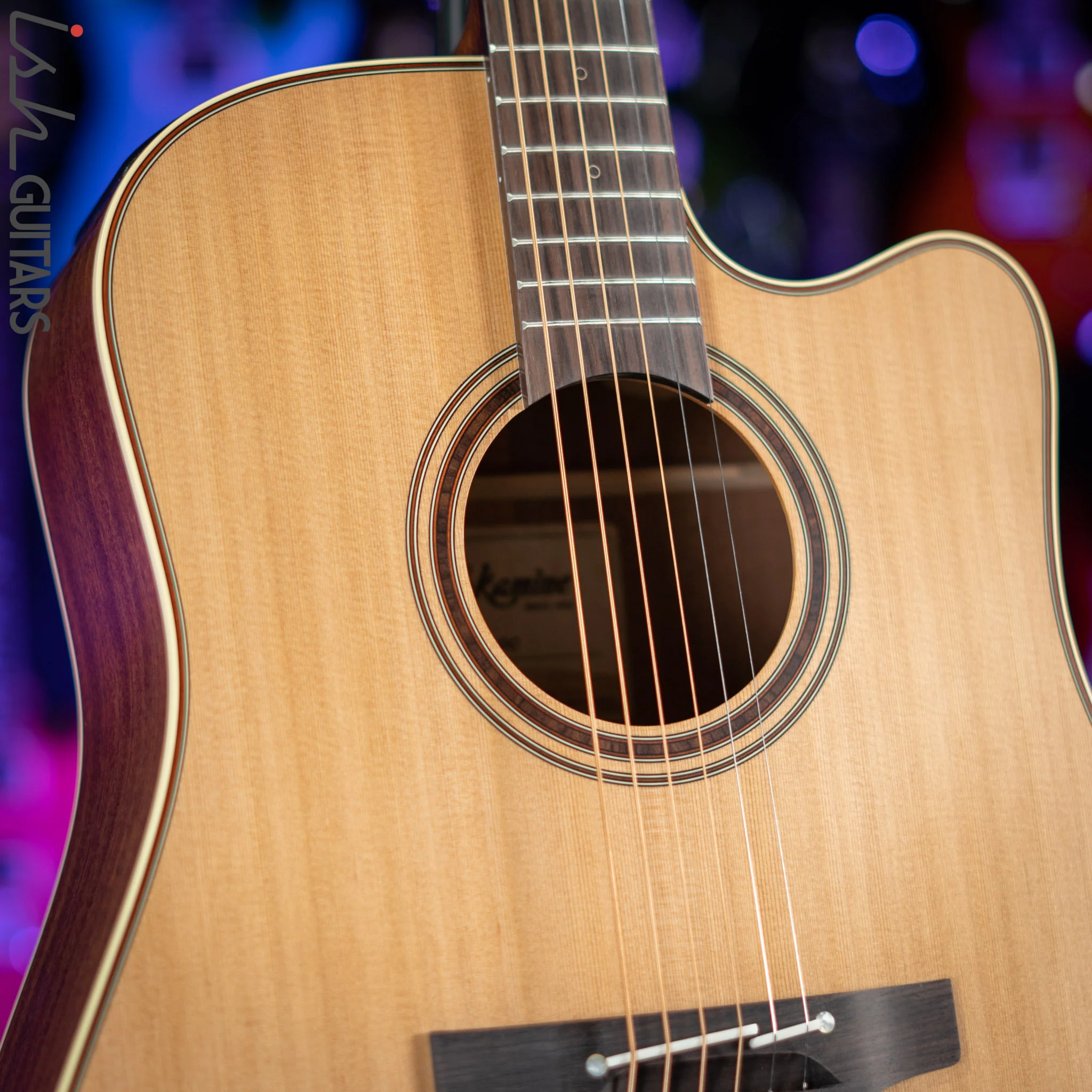 Takamine Pro Series P3DC Dreadnought Acoustic-Electric Guitar Natural - Image 4