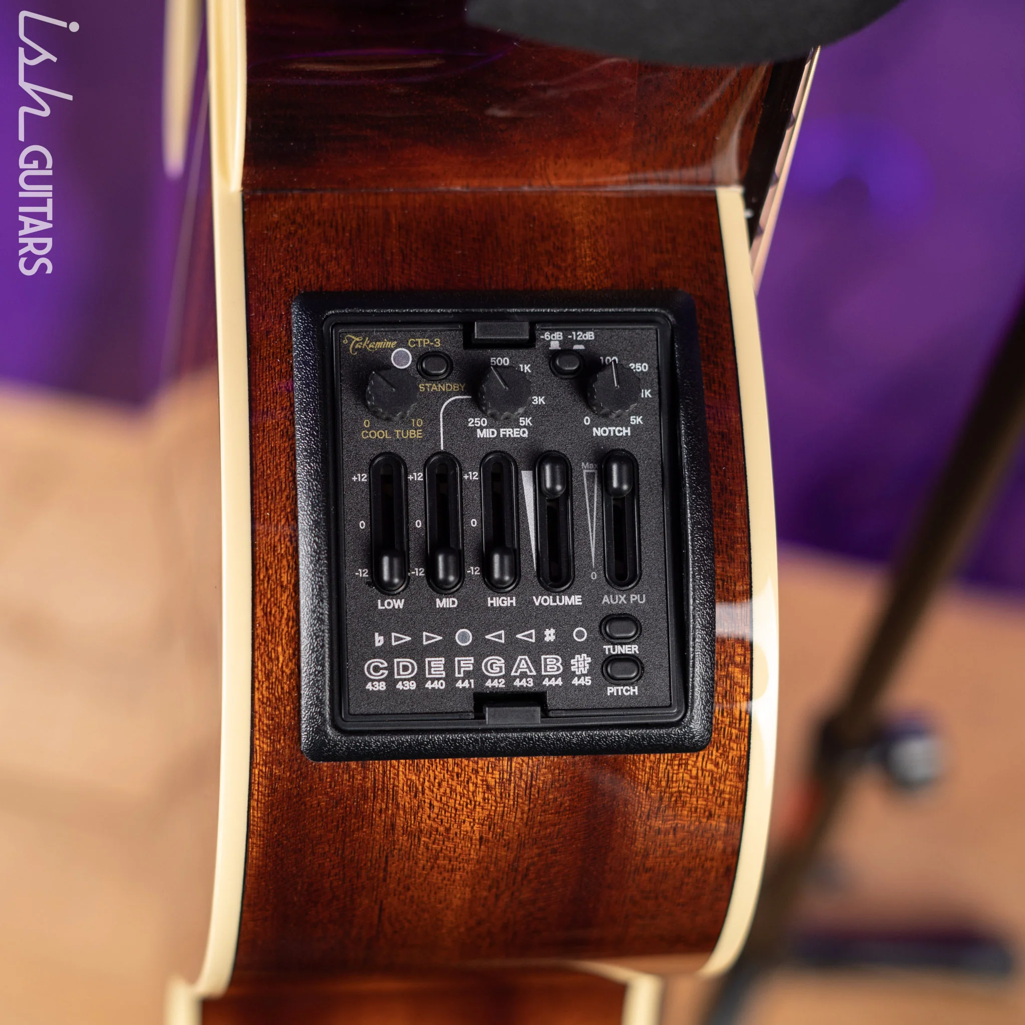 Takamine Santa Fe TSF40C Acoustic-Electric Guitar Natural - Image 12