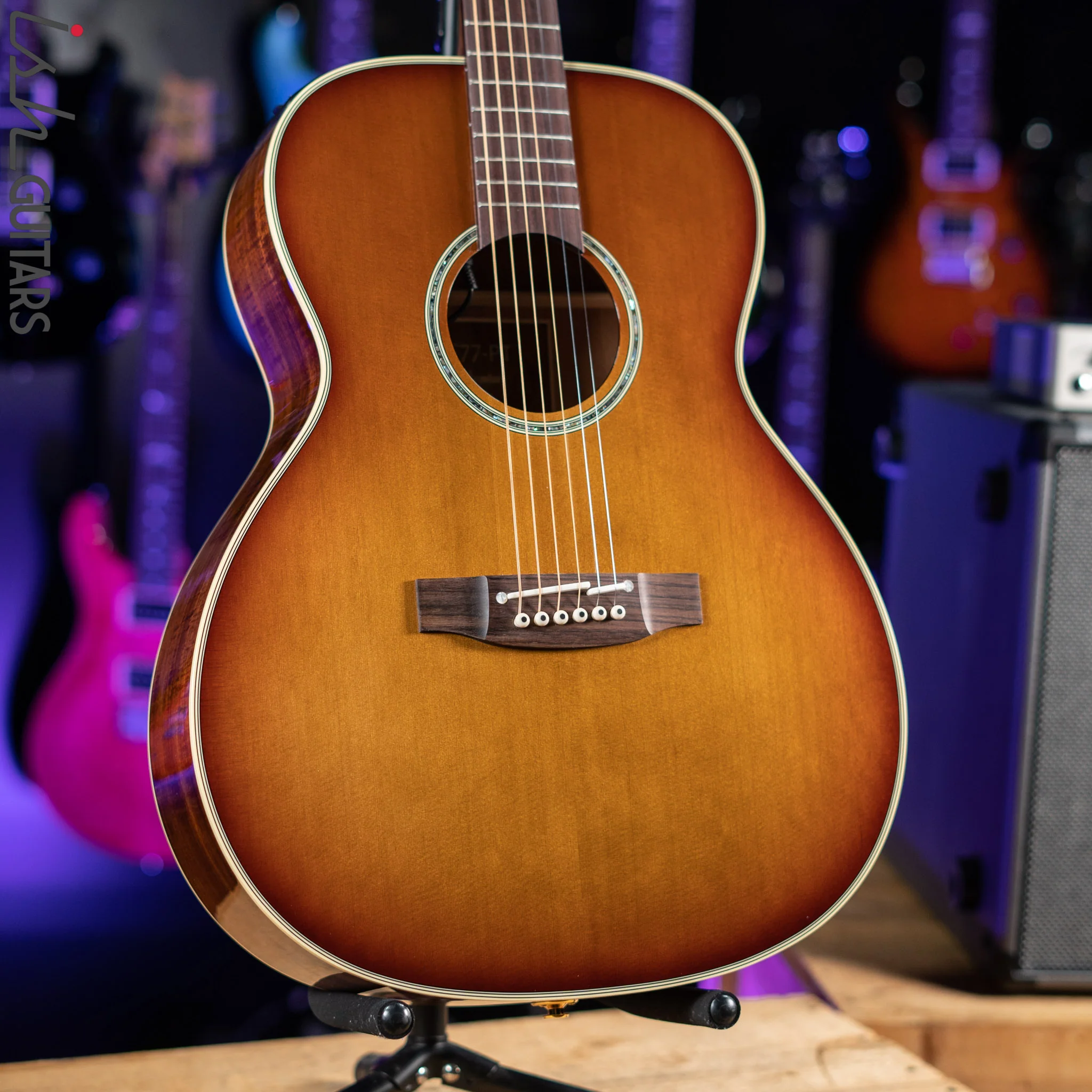 Takamine TF77-PT Orchestra Acoustic-Electric Guitar Tobacco Sunburst