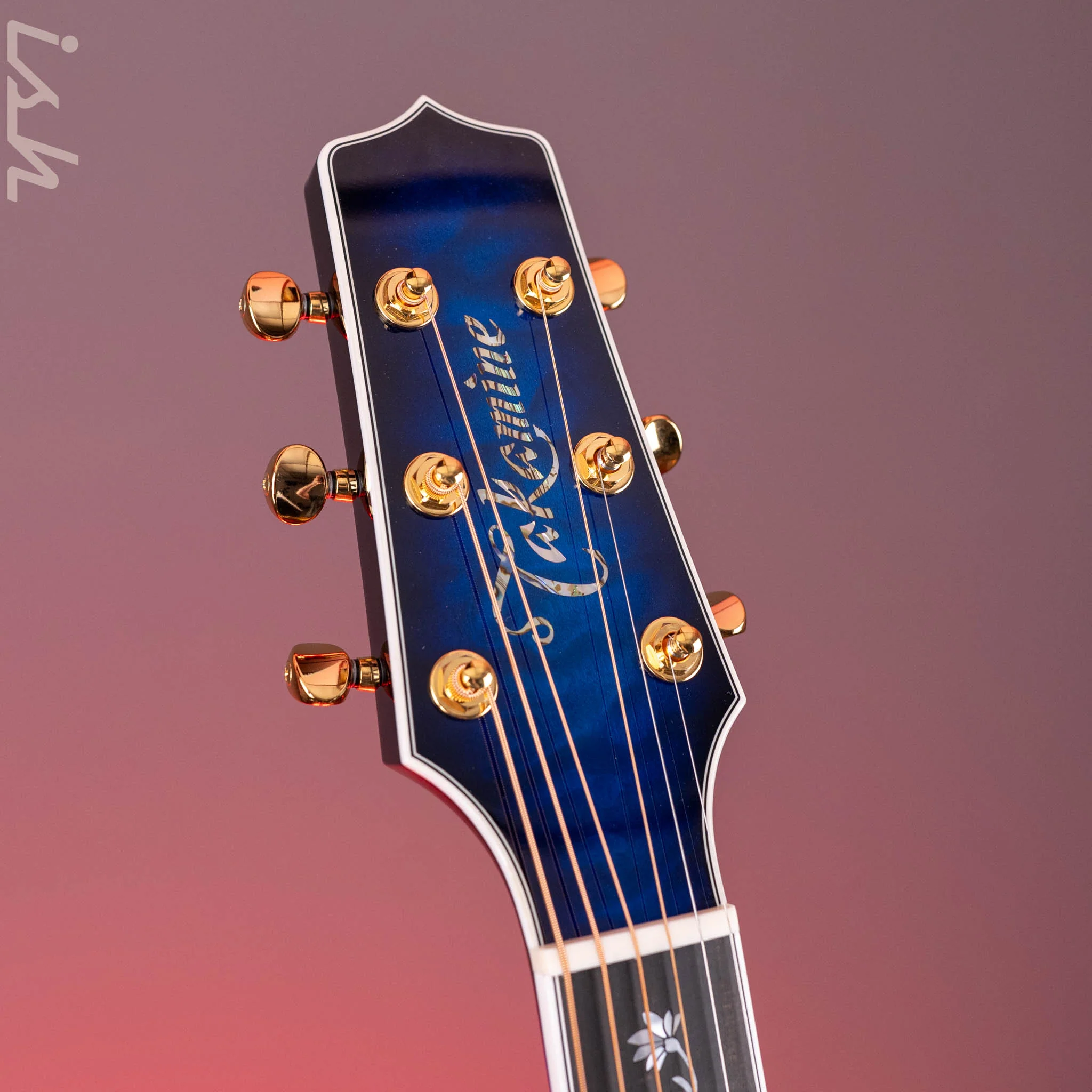 Takamine TSP100 Acoustic-Electric Guitar Dark Blue Sunburst - Image 5