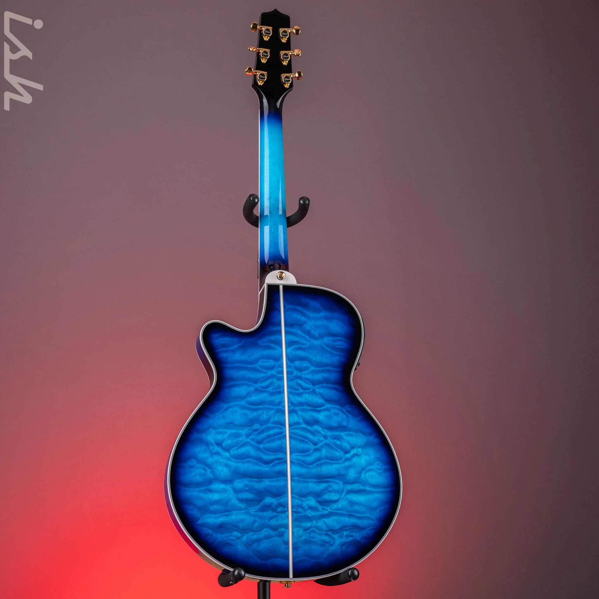 Takamine TSP100 Acoustic-Electric Guitar Dark Blue Sunburst - Image 6