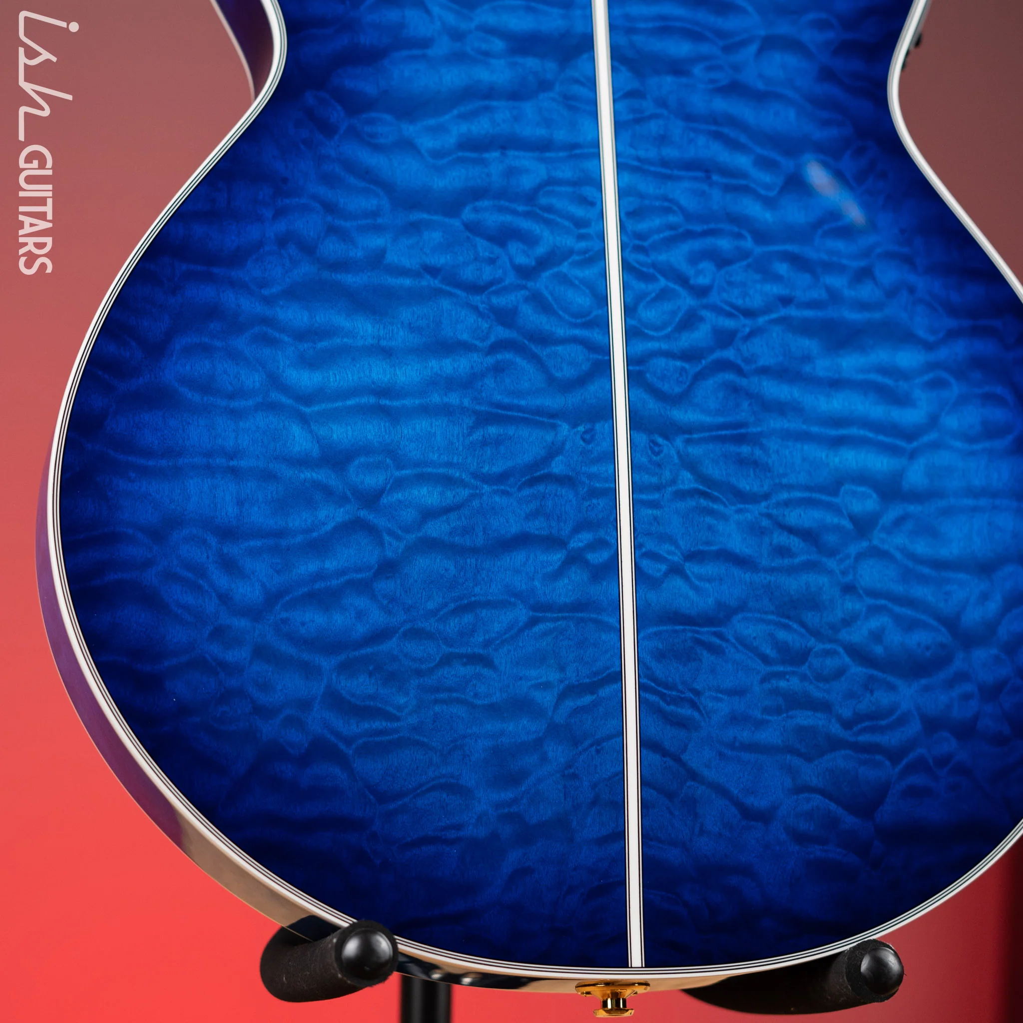 Takamine TSP100 Acoustic-Electric Guitar Gloss Deep Blue Sunburst - Image 9
