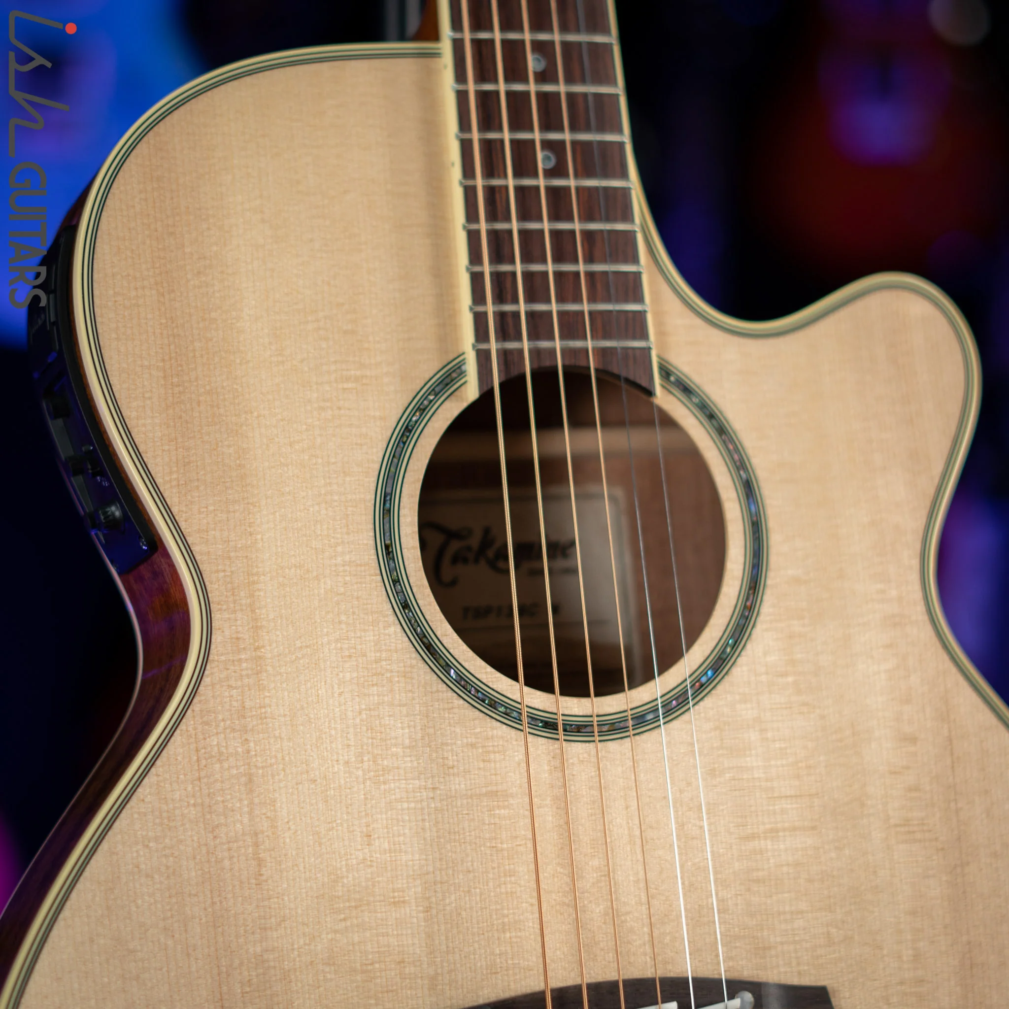 Takamine TSP138C-N Thinline Acoustic-Electric Guitar Natural - Image 4