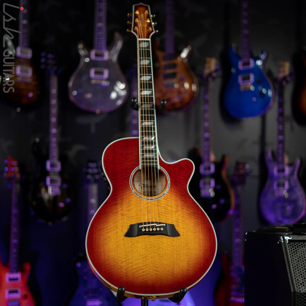 Takamine TSP178AC Acoustic-Electric Guitar Faded Cherry Burst - Image 2