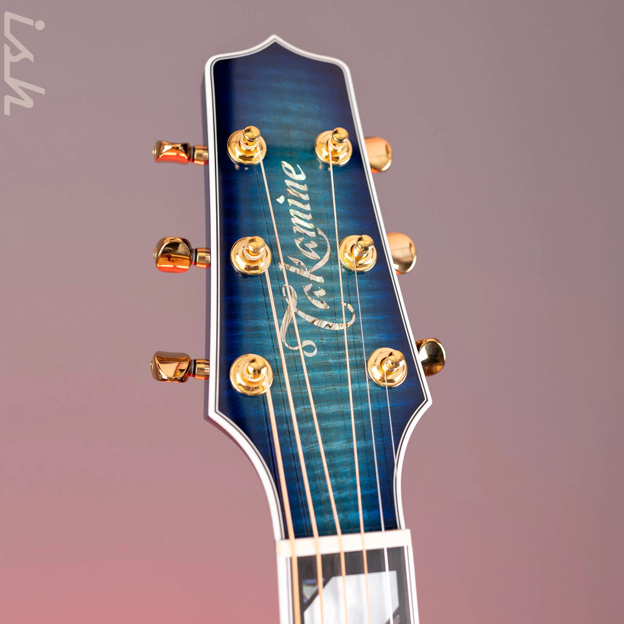 Takamine TSP178AC SBB Thinline Acoustic-Electric Guitar Gloss Blue Burst Demo - Image 5