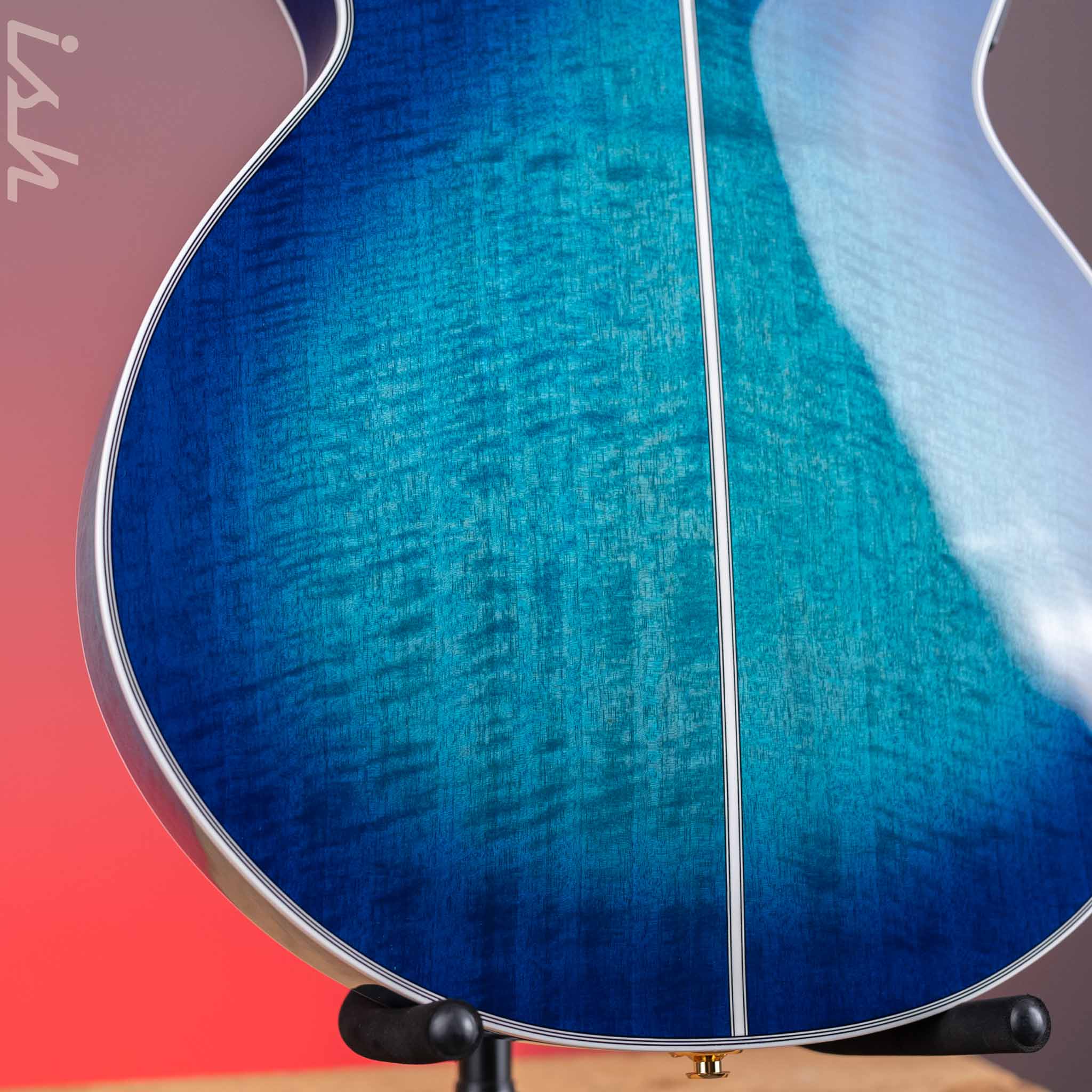 Takamine TSP178AC SBB Thinline Acoustic-Electric Guitar Gloss Blue Burst Demo - Image 9