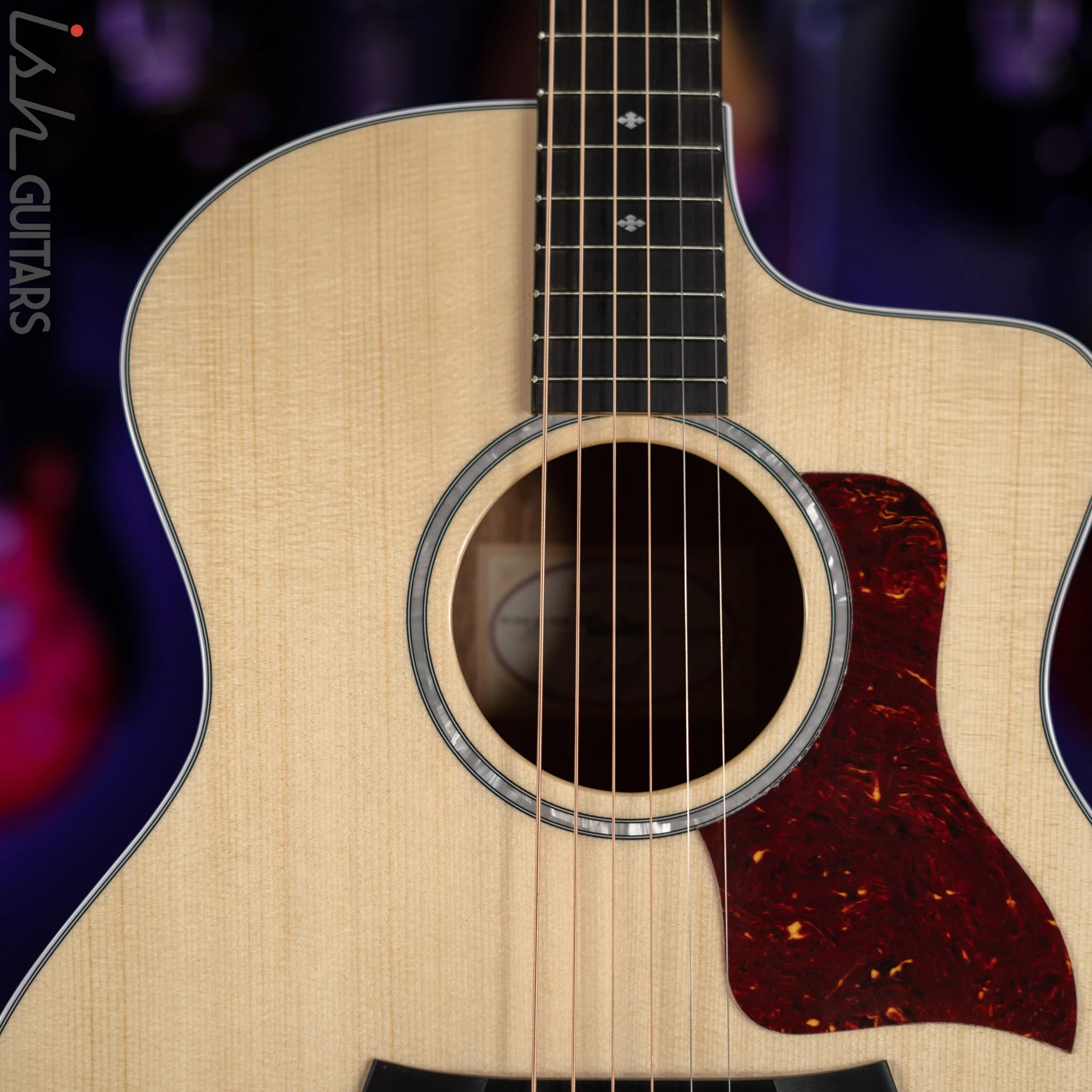 Taylor 214ce-QS Deluxe Limited Acoustic-Electric Guitar Natural - Image 4