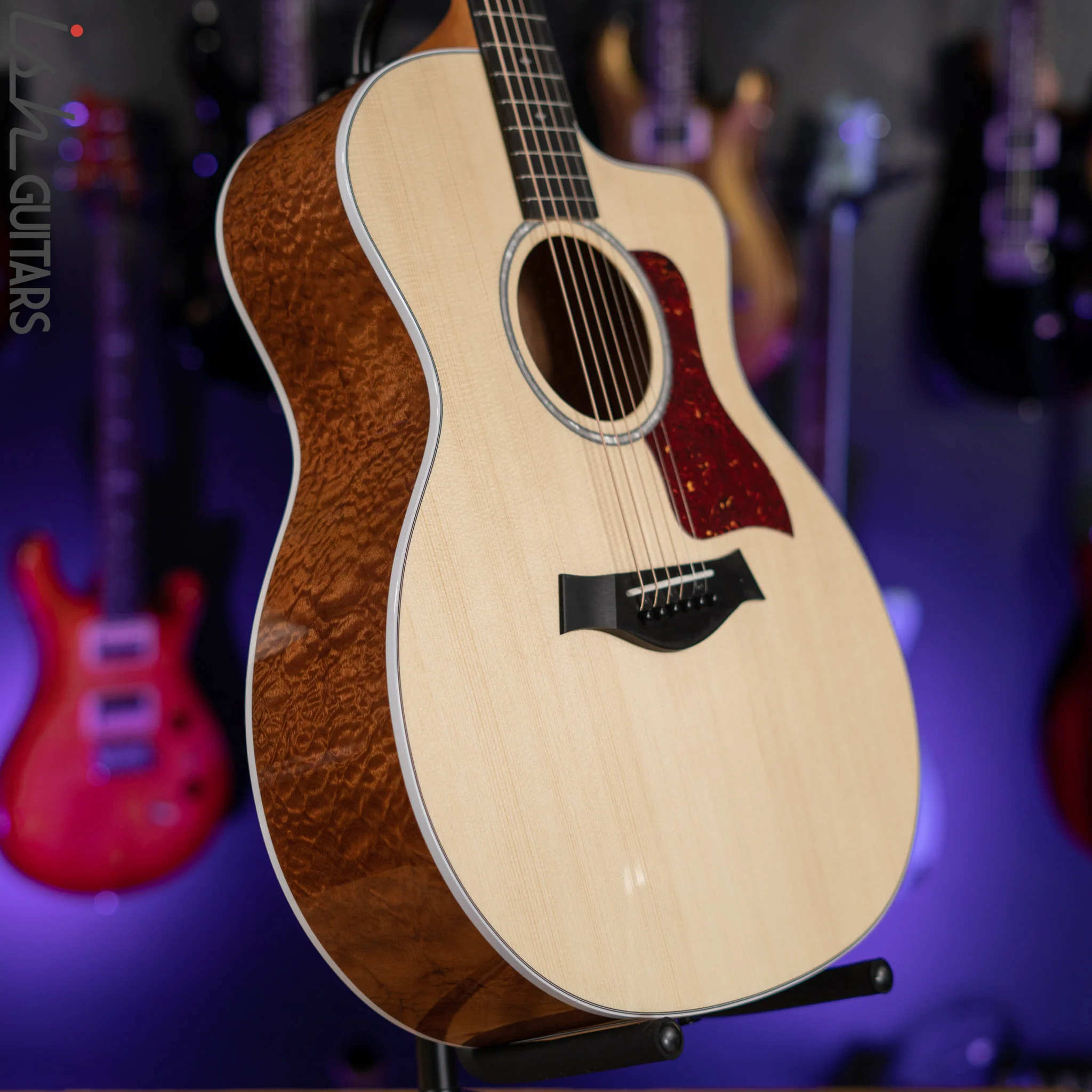 Taylor 214ce-QS Deluxe Limited Acoustic-Electric Guitar Natural - Image 8