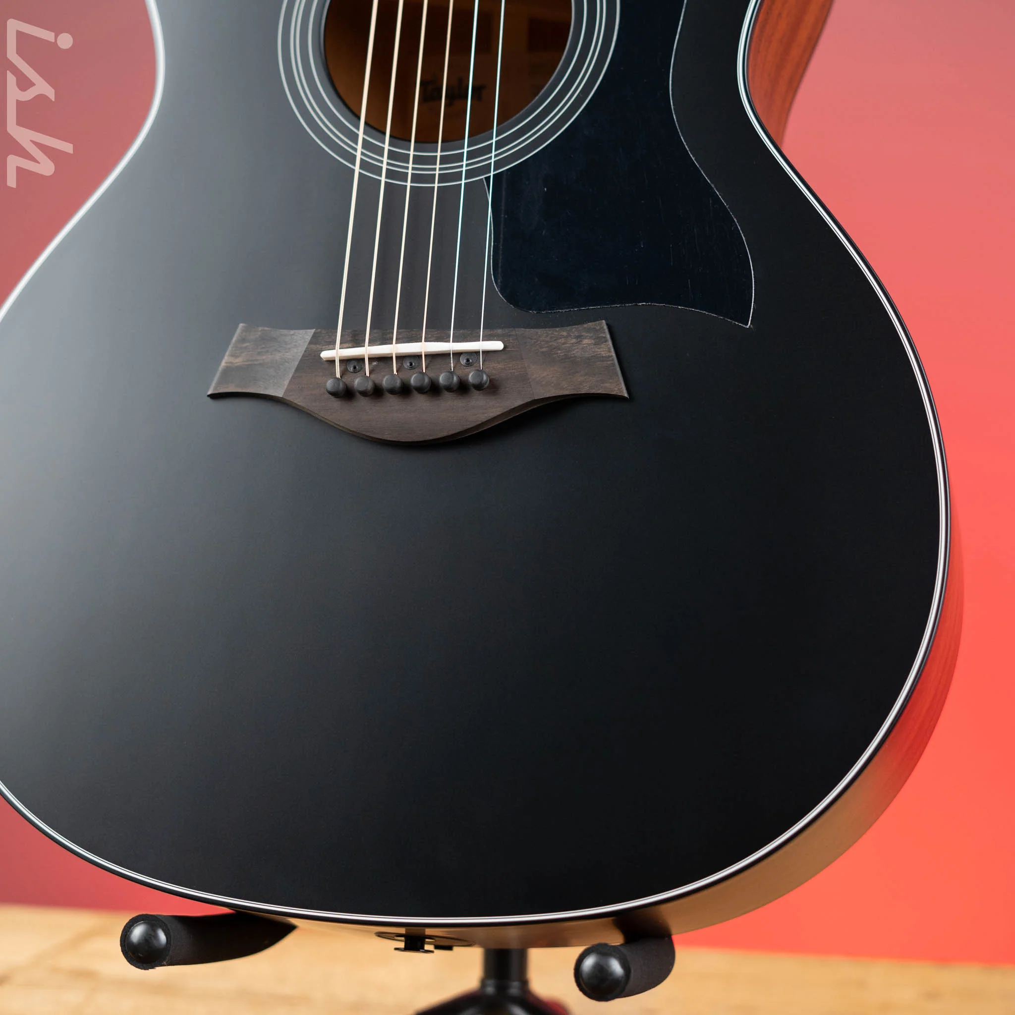 Taylor 324ce Grand Auditorium Acoustic-Electric Guitar Blacktop - Image 4