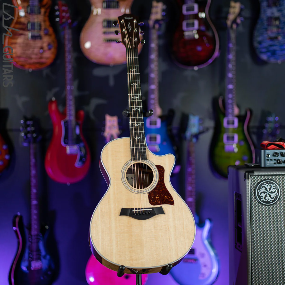 Taylor 412ce-R Grand Concert Acoustic Electric Guitar Natural Gloss - Image 2