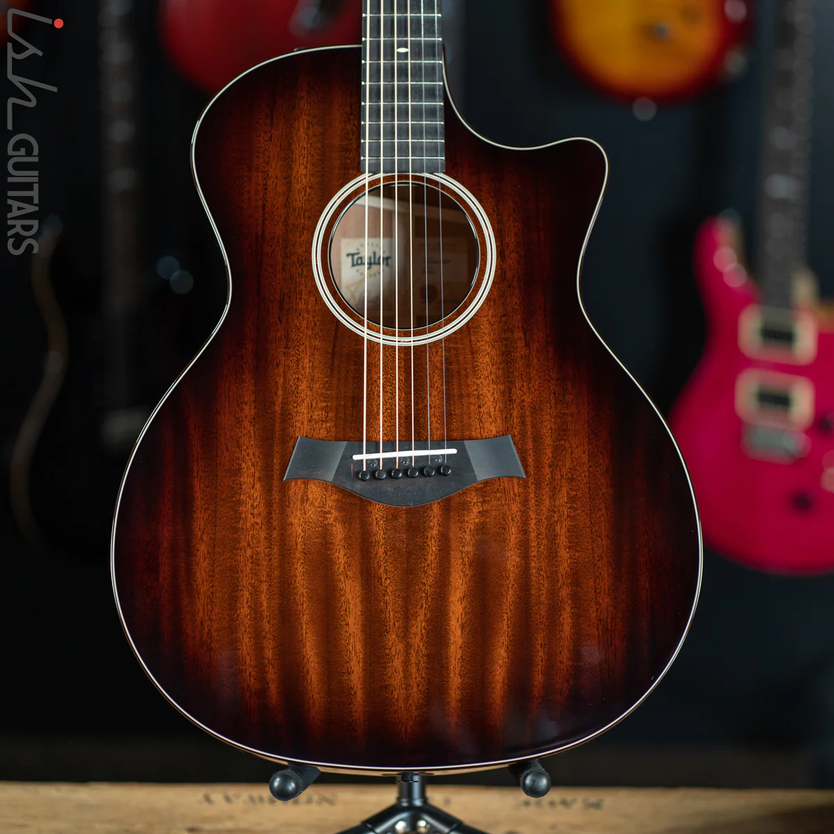 Taylor 524ce V-Class Shaded Edgeburst Mahogany Grand Auditorium