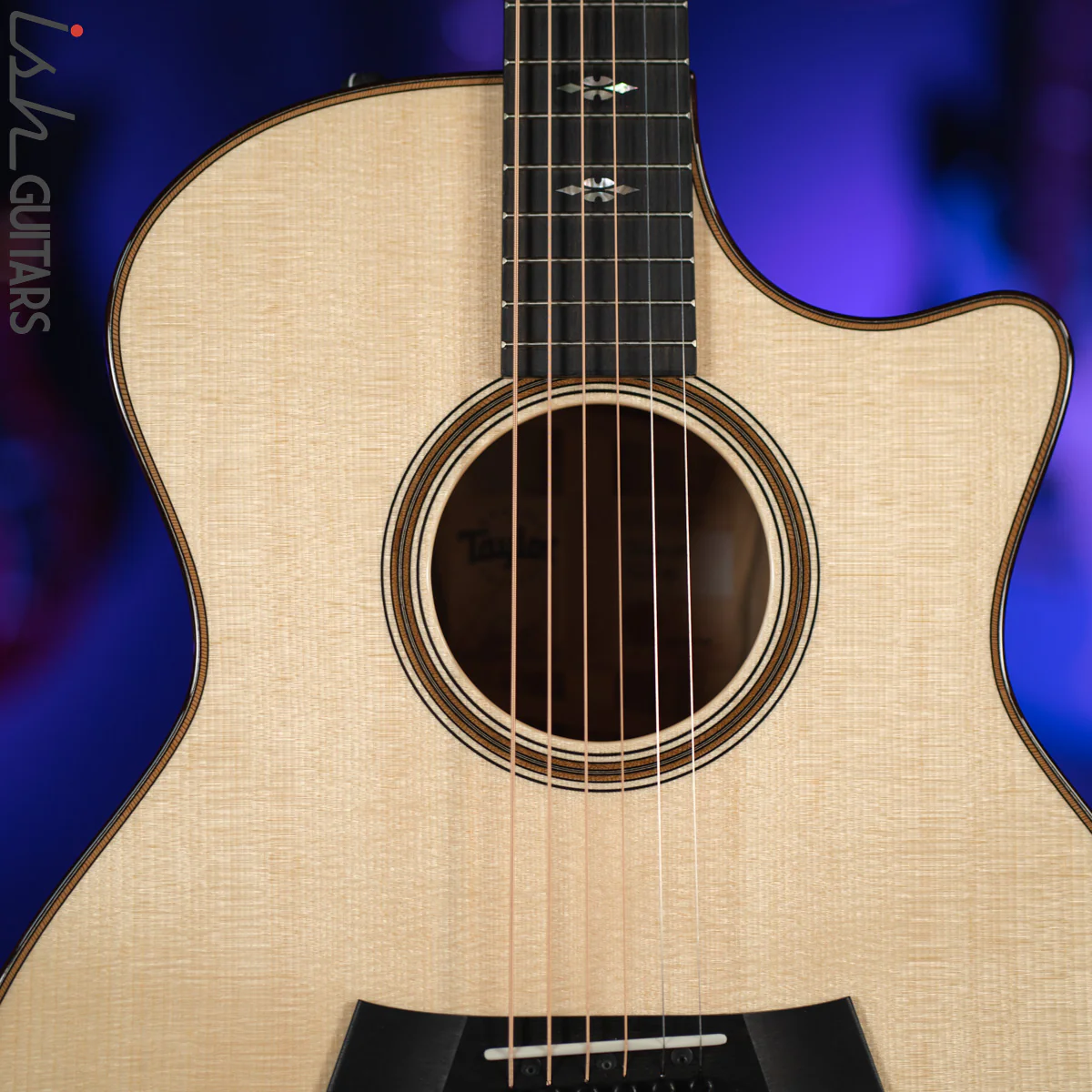 Taylor 714ce LTD V-Class Blackheart Sassafras Lutz Spruce Natural - Image 4