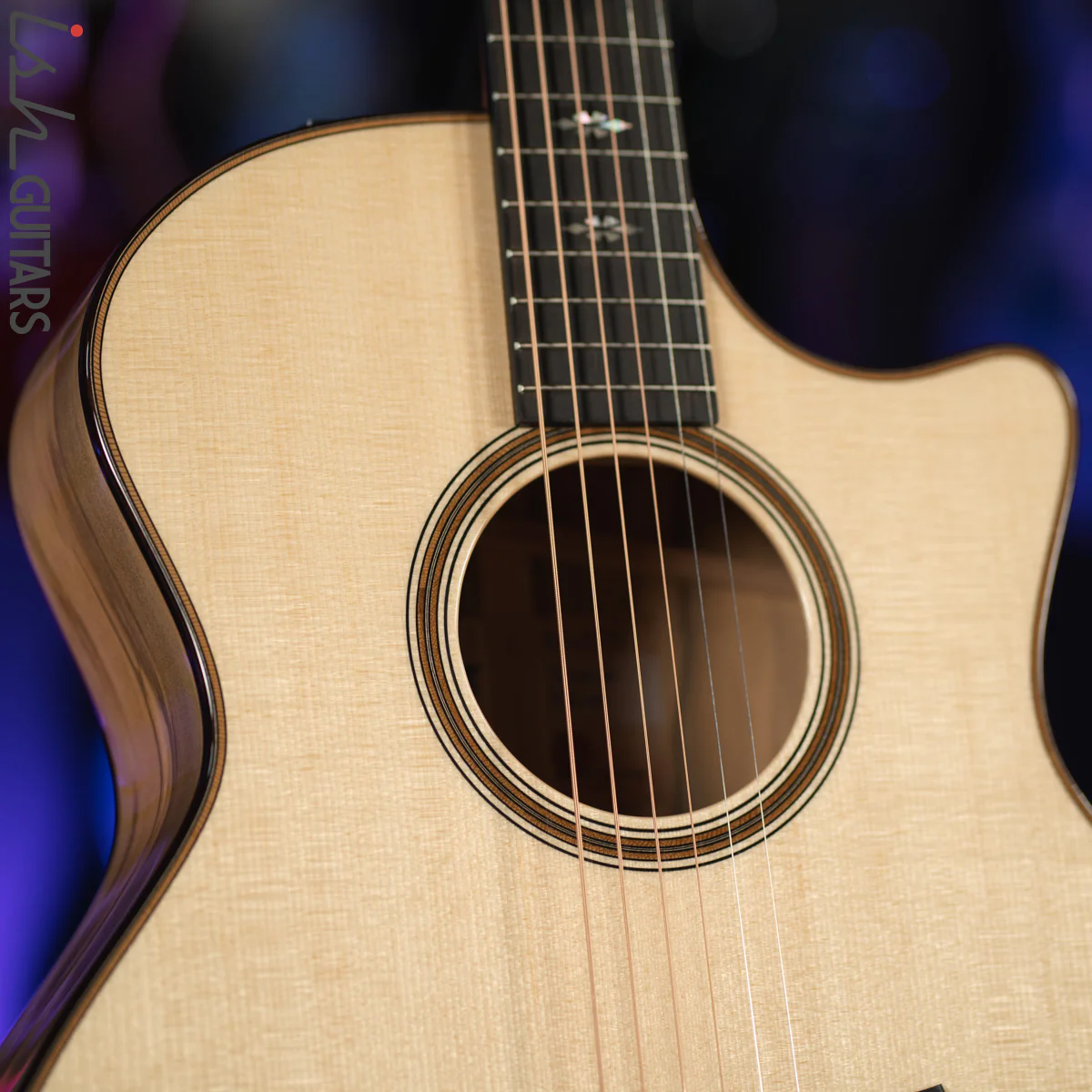 Taylor 714ce LTD V-Class Blackheart Sassafras Lutz Spruce Natural - Image 6