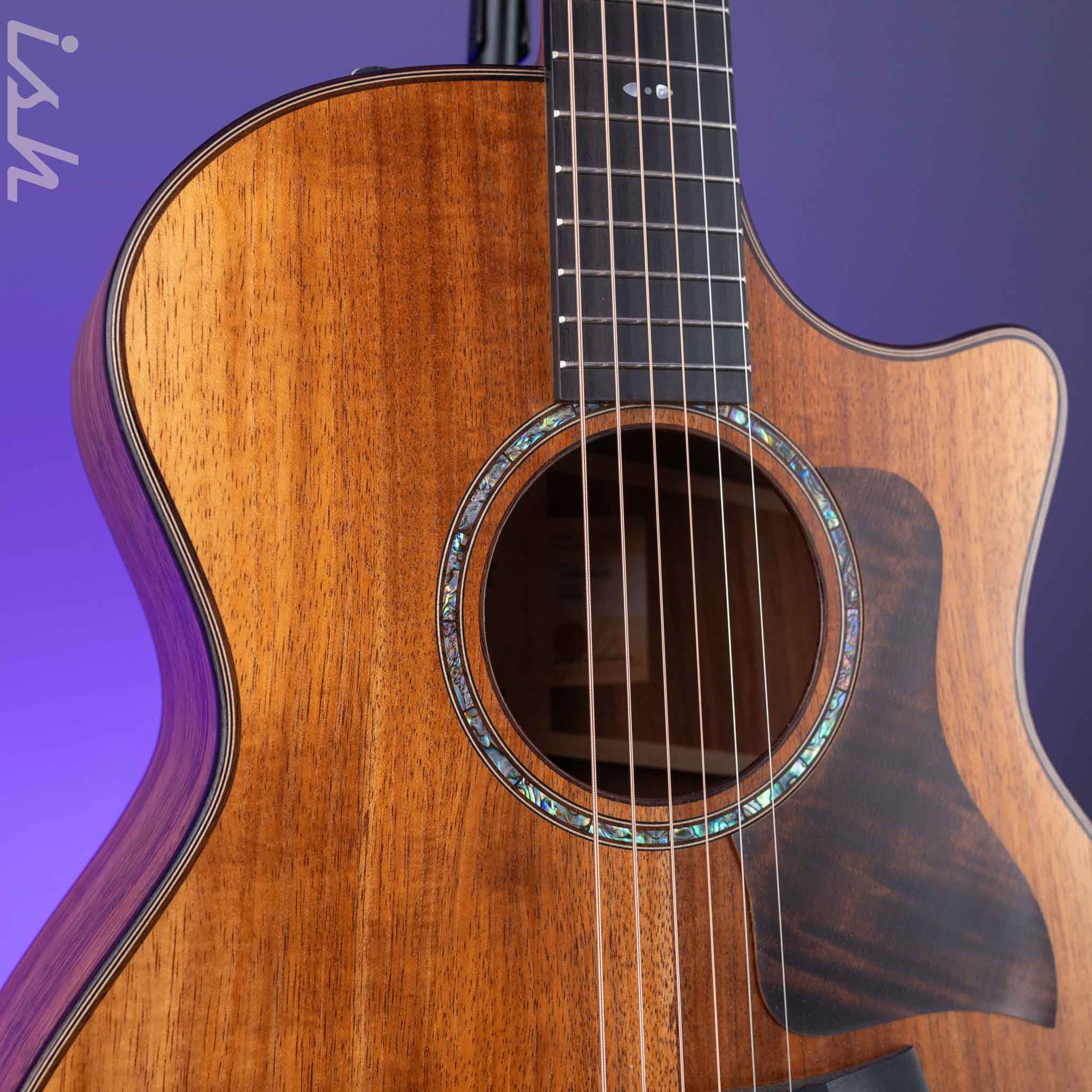 Taylor 724ce Acoustic-Electric Guitar Natural Hawaiian Koa Demo - Image 3