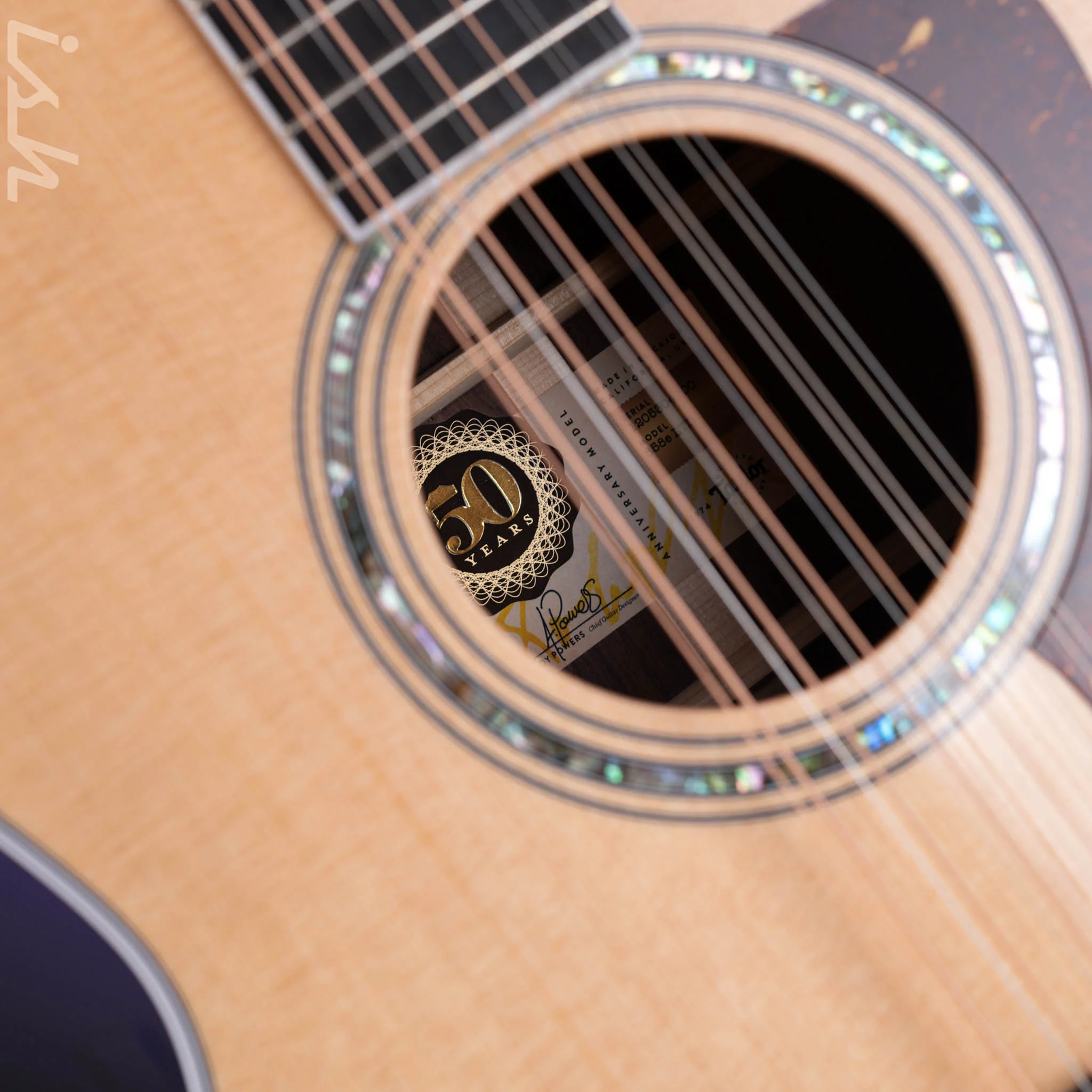 Taylor 858e 50th Anniversary LTD 12-String Acoustic-Electric Guitar Natural - Image 6