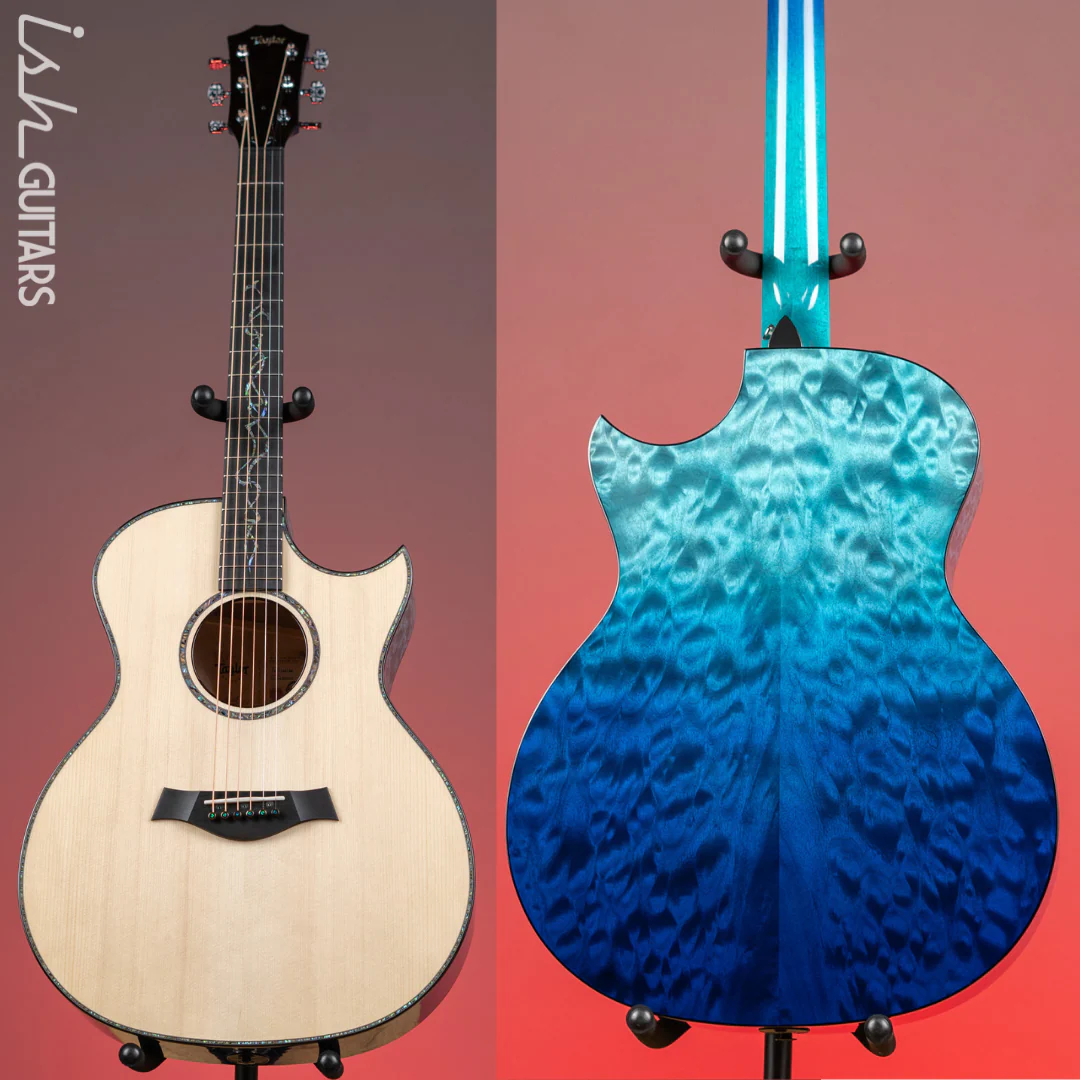 Taylor C14ce B3010 Grand Auditorium Acoustic-Electric Guitar Adirondack Spruce Carribean Fade