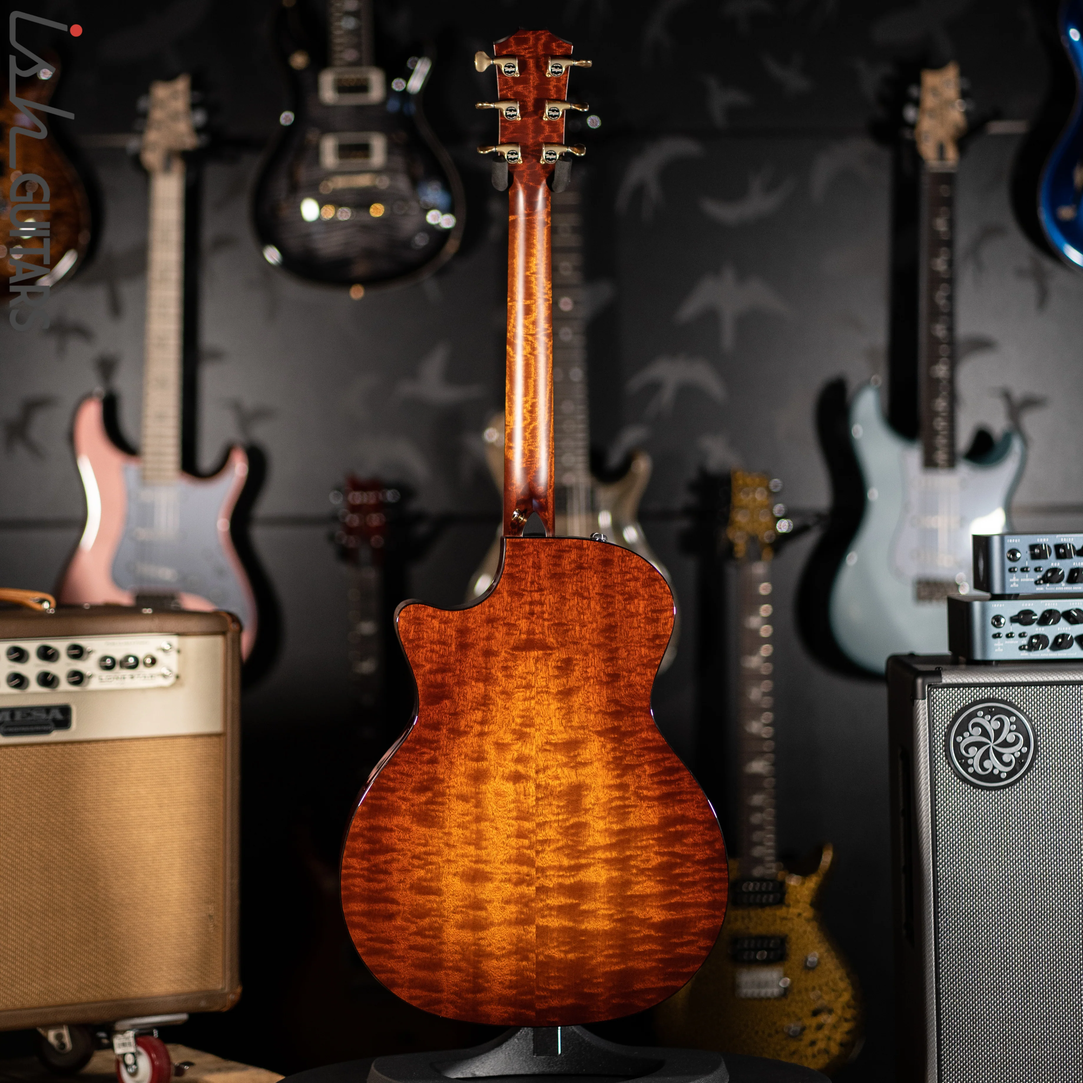 Taylor Custom GA Quilted Sapele/Englemann(Bearclaw) - Image 7