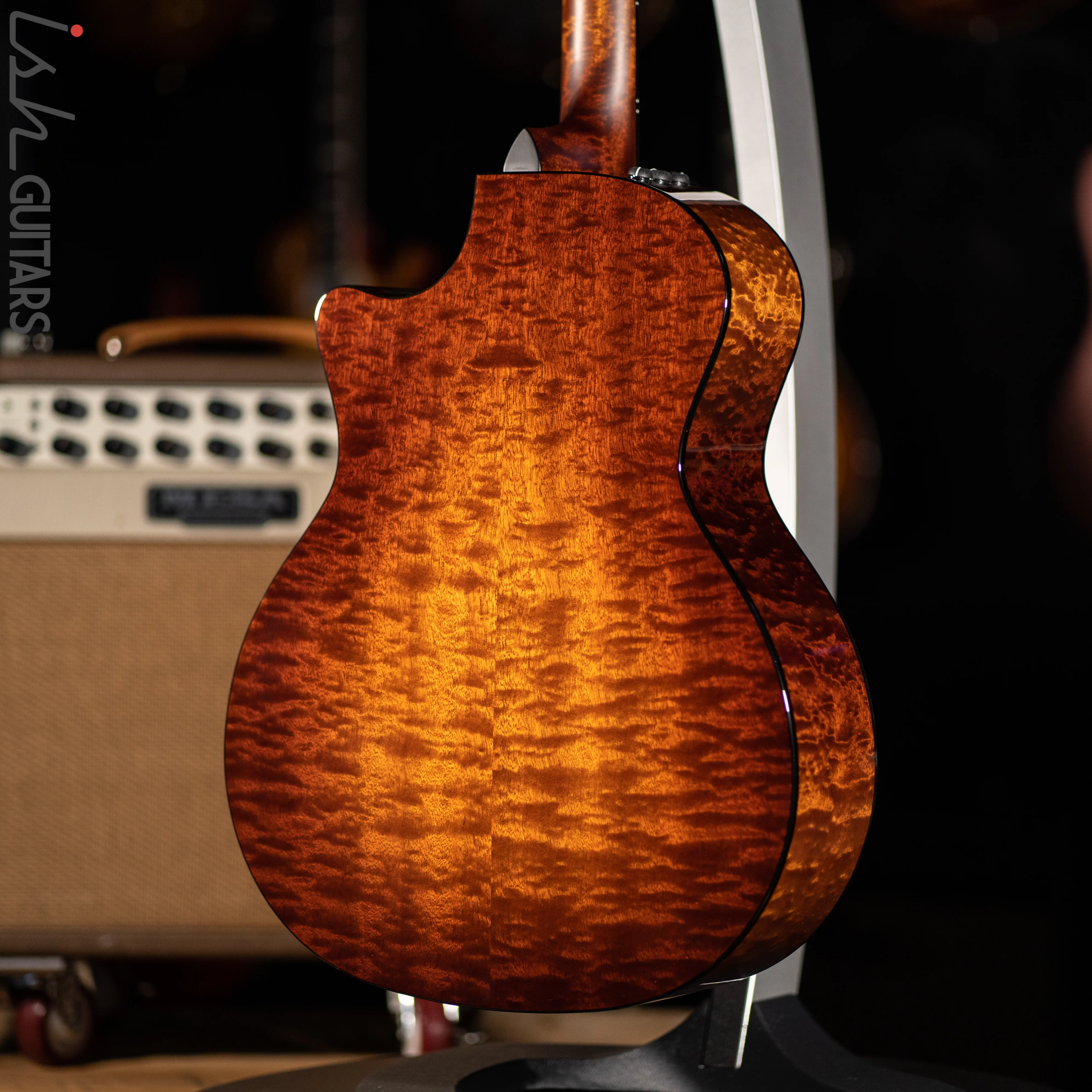 Taylor Custom GA Quilted Sapele/Englemann(Bearclaw) - Image 9