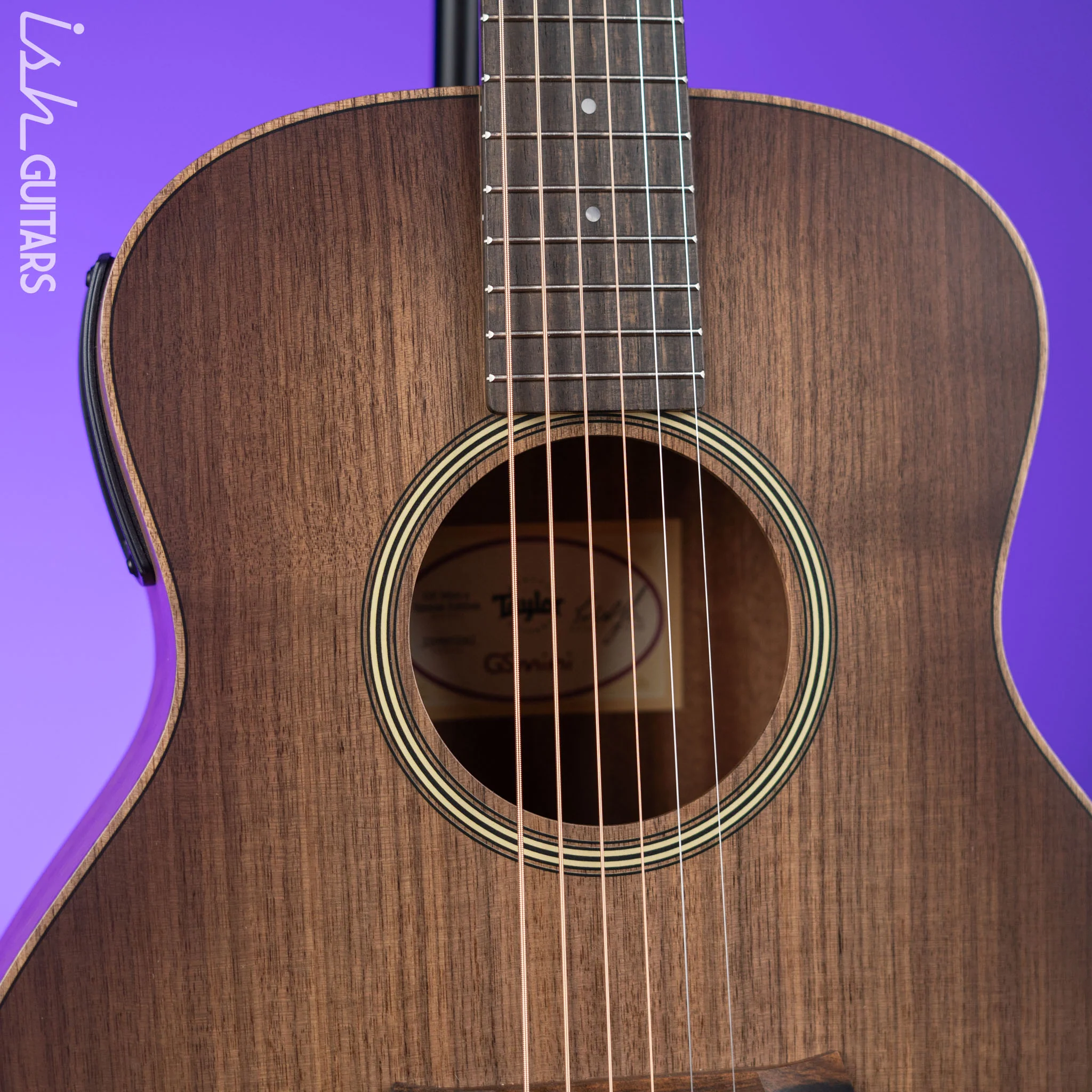 Taylor GS Mini-e Walnut Special Edition Acoustic-Electric Guitar Shaded Edgeburst - Image 3