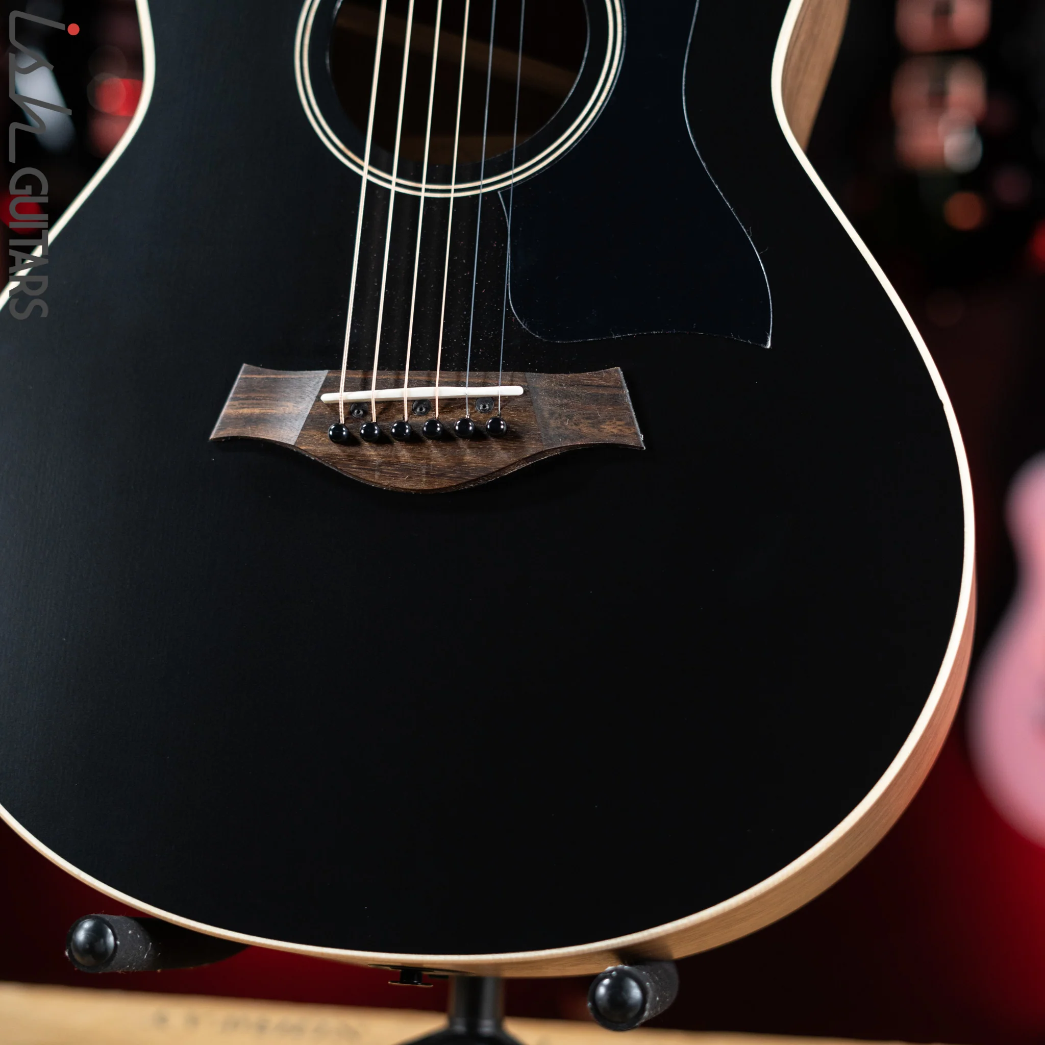 Taylor GTe Grand Theater Acoustic-Electric Guitar Blacktop Demo - Image 4