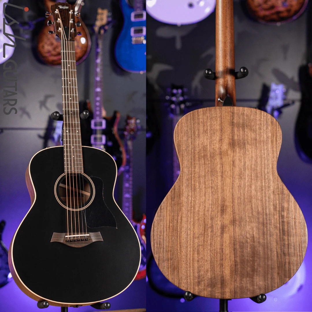 Taylor GTe Grand Theater Acoustic-Electric Guitar Blacktop
