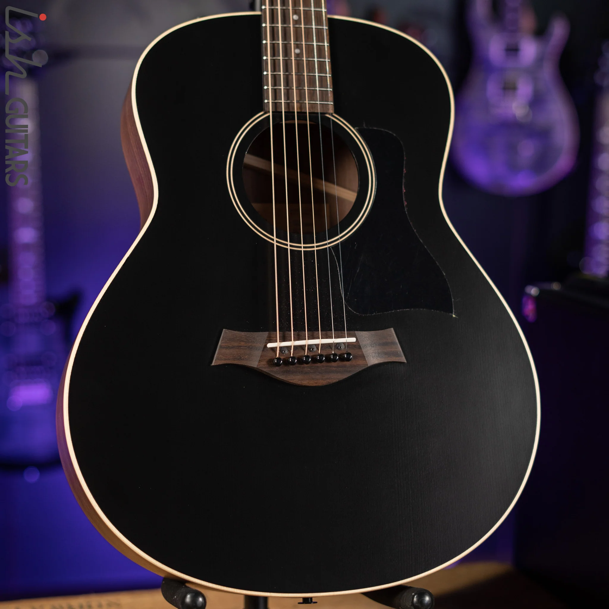 Taylor GTe Grand Theater Acoustic-Electric Guitar Blacktop - Image 2