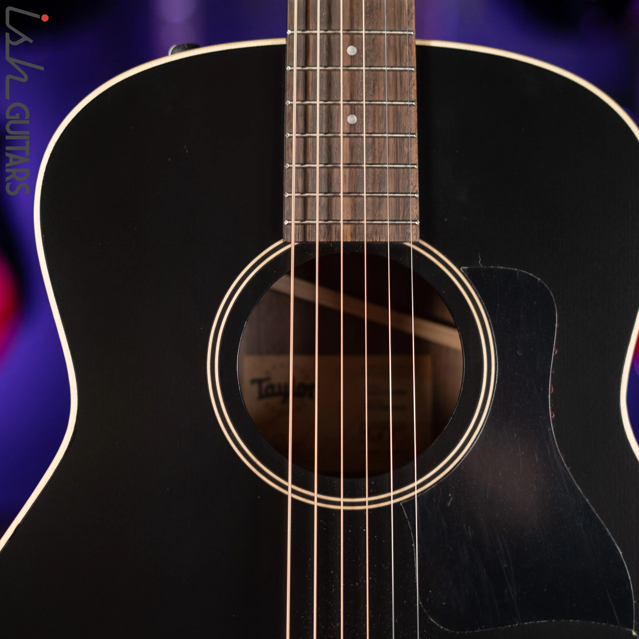 Taylor GTe Grand Theater Acoustic-Electric Guitar Blacktop - Image 4