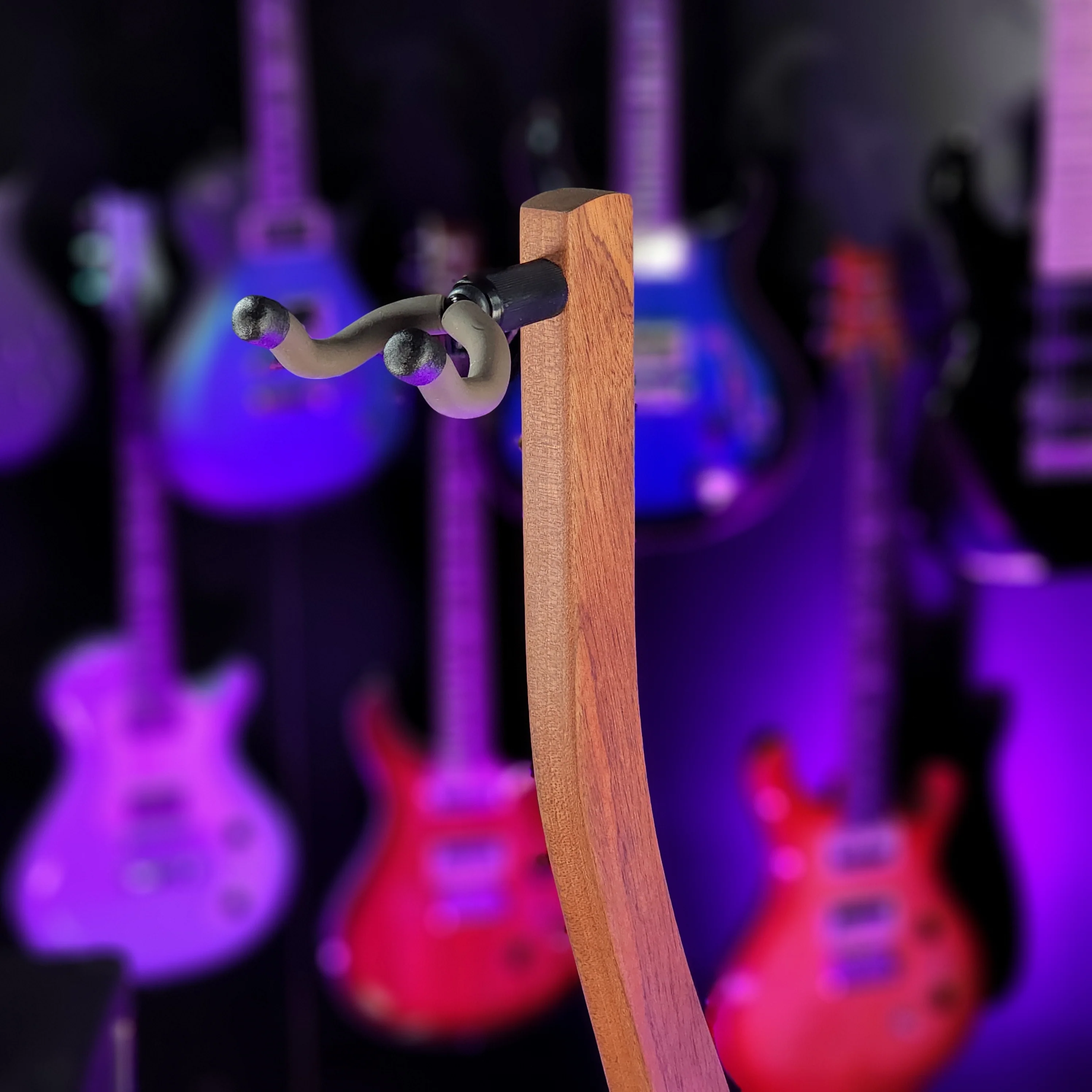 Taylor Mahogany Tall Display Guitar Stand - Image 3