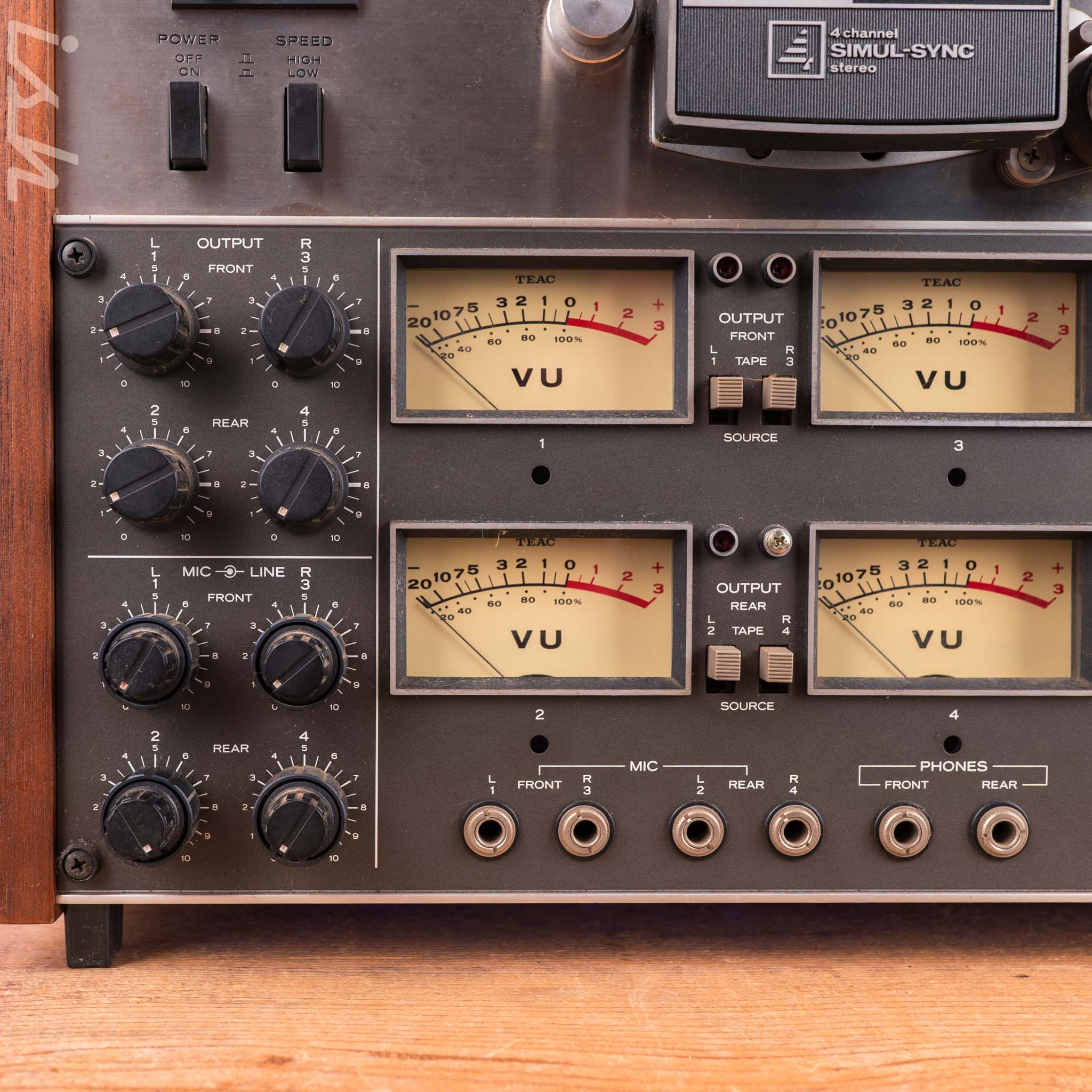 TEAC A-2340SX 4 - Channel Simul-Sync Stereo Tape Deck w/ RC-129 Remote Control - Image 2