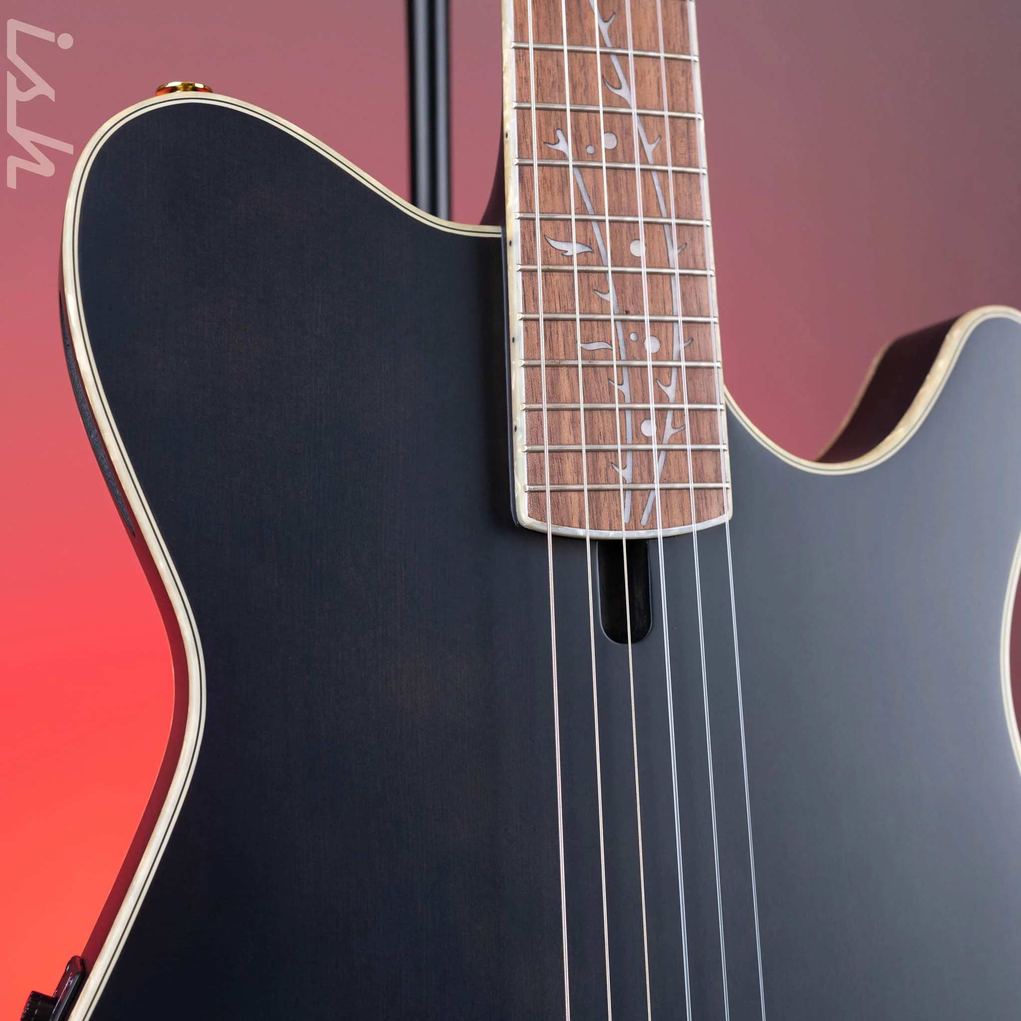 Ibanez TOD10N Tim Henson Signature Nylon Acoustic-Electric Guitar Transparent Black Flat Demo - Image 3