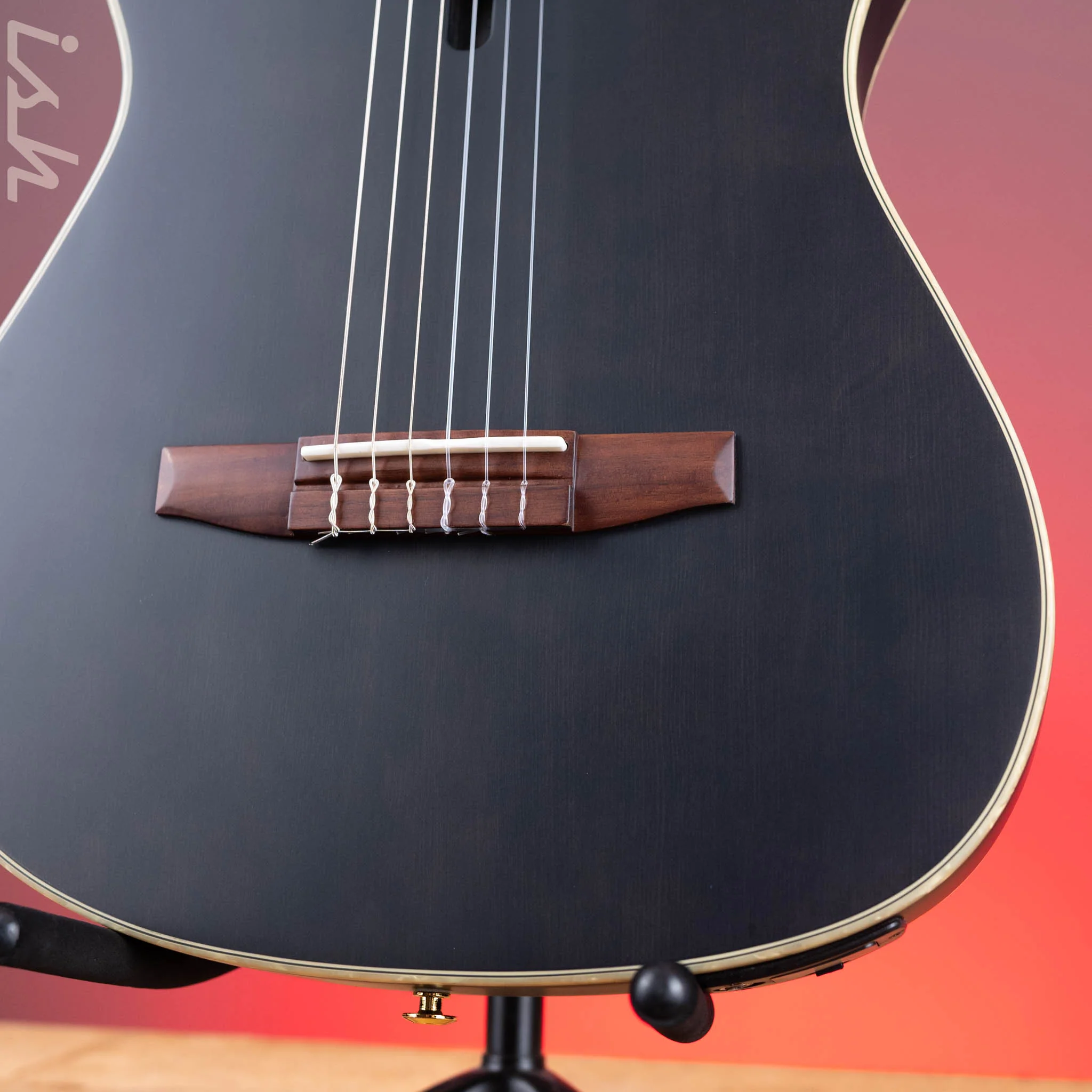 Ibanez TOD10N Tim Henson Signature Nylon Acoustic-Electric Guitar Transparent Black Flat Demo - Image 4