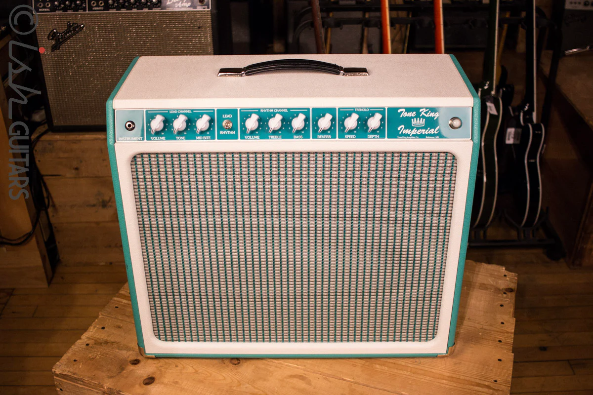 Tone King Imperial Mk I 20 Watt 12" Guitar Amp Turquoise USA - Image 2