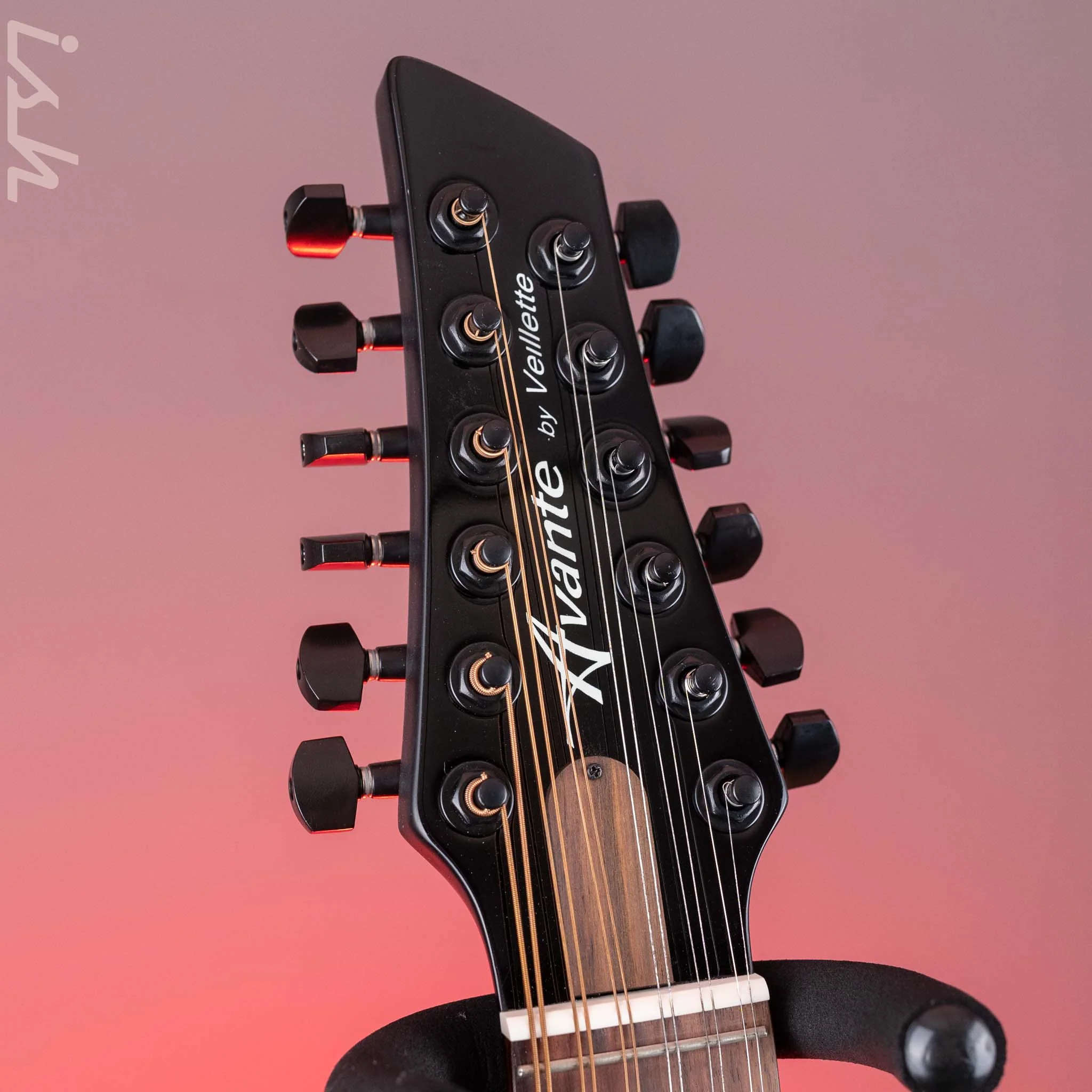 Veillette Avante Gryphon 12-String Acoustic Guitar Black B-Stock - Image 5