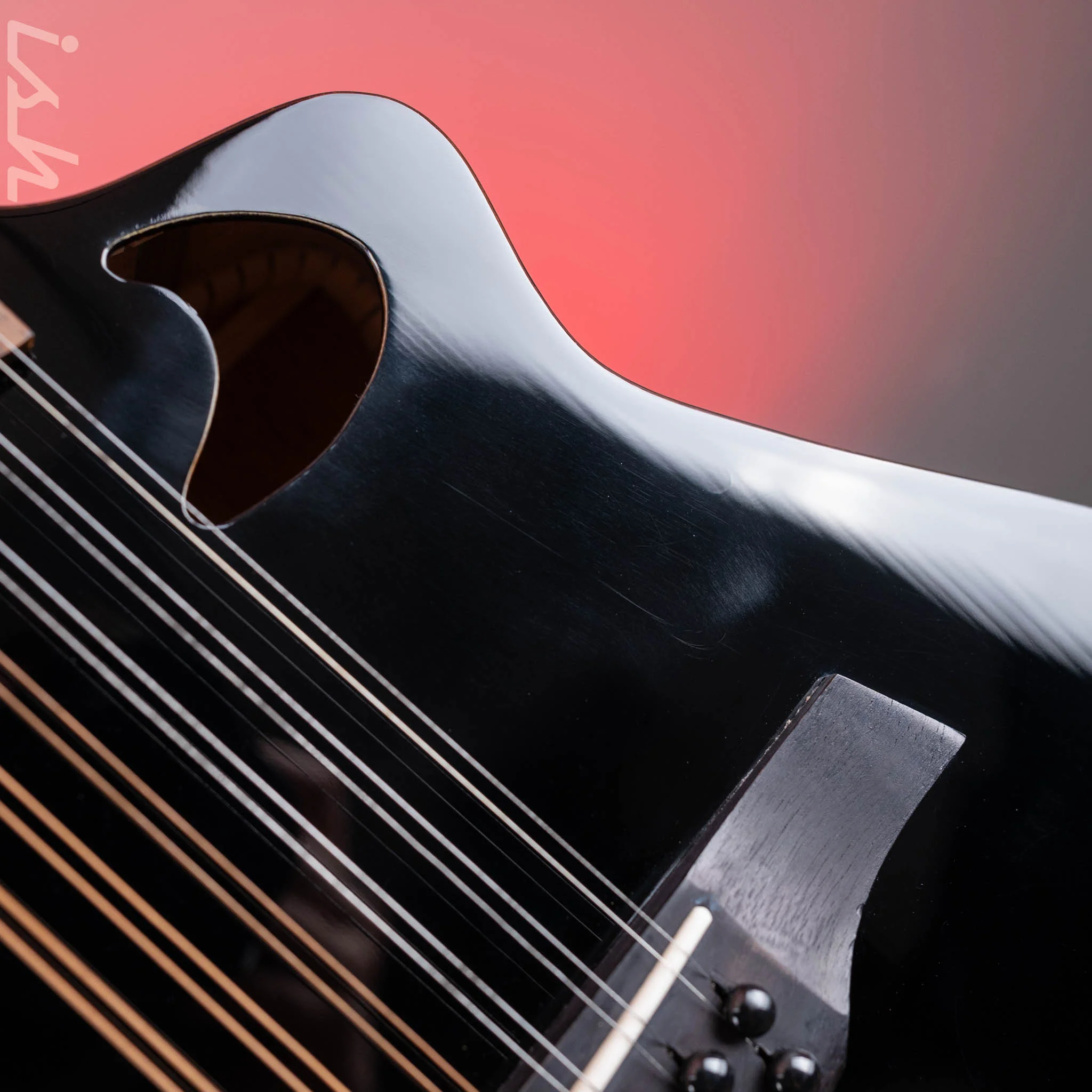 Veillette Avante Gryphon 12-String Acoustic Guitar Black B-Stock - Image 7