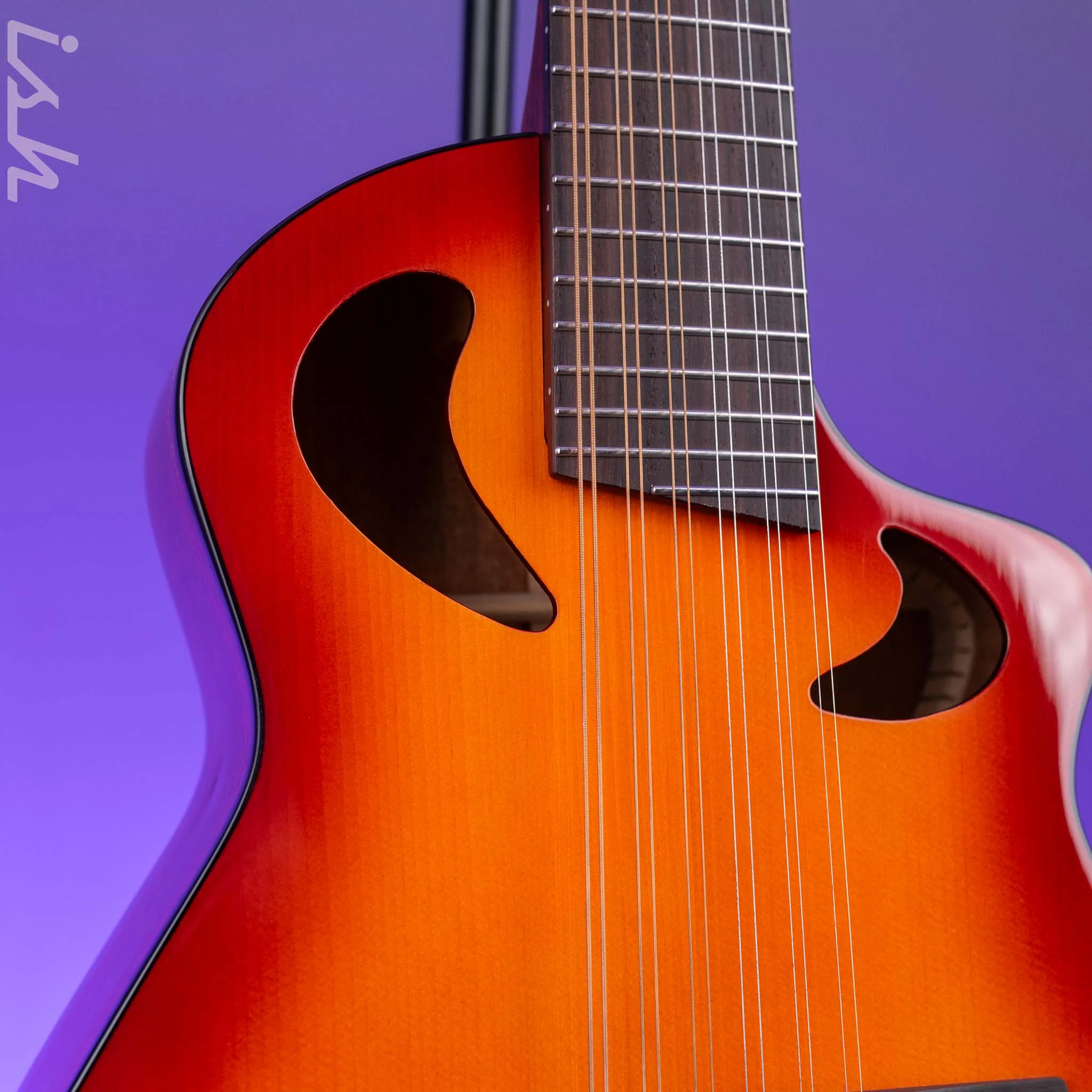 Veillette Avante Gryphon 12-String Acoustic Guitar Sunset Burst - Image 3