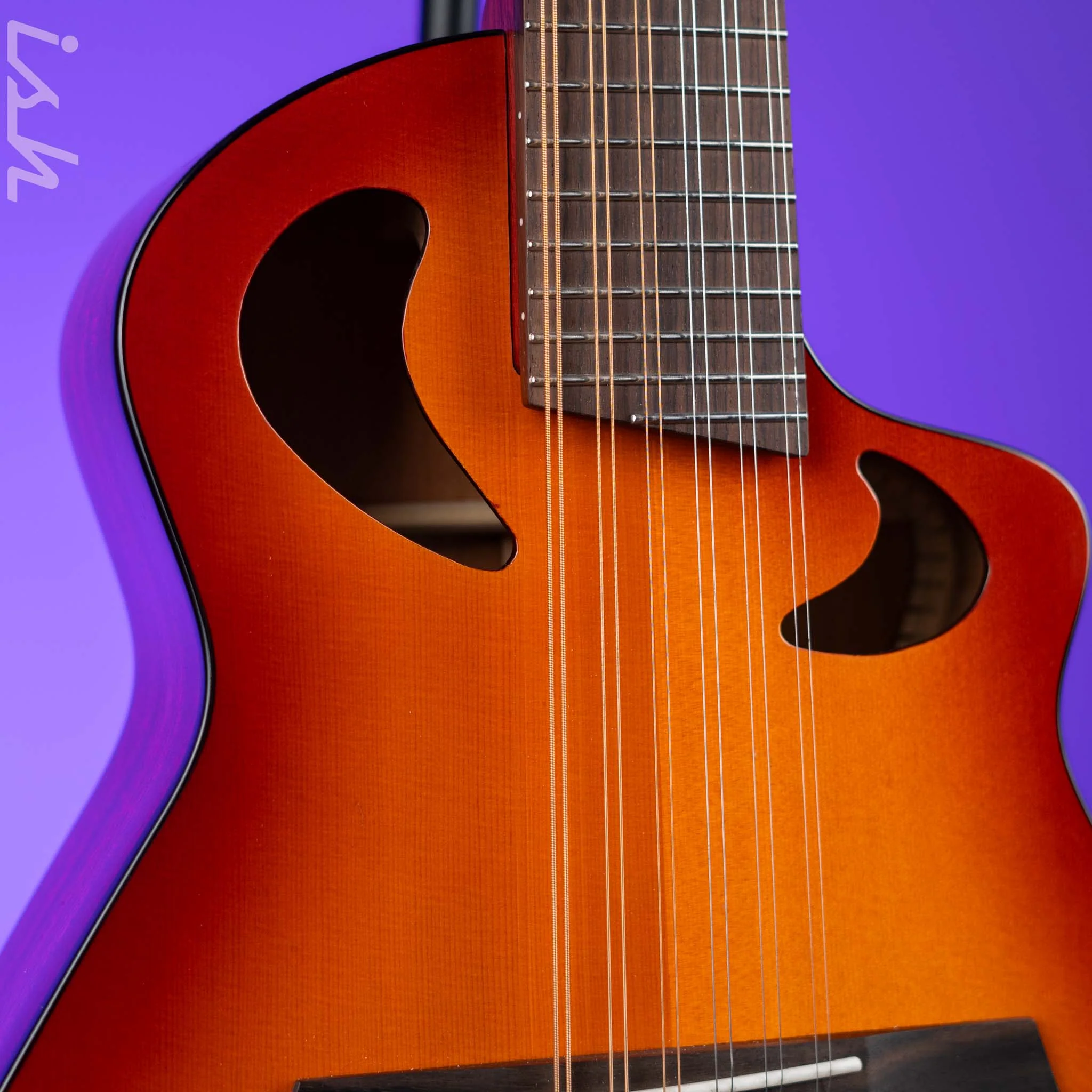 Veillette Avante Gryphon 12-String Acoustic Guitar Sunset Burst - Image 3