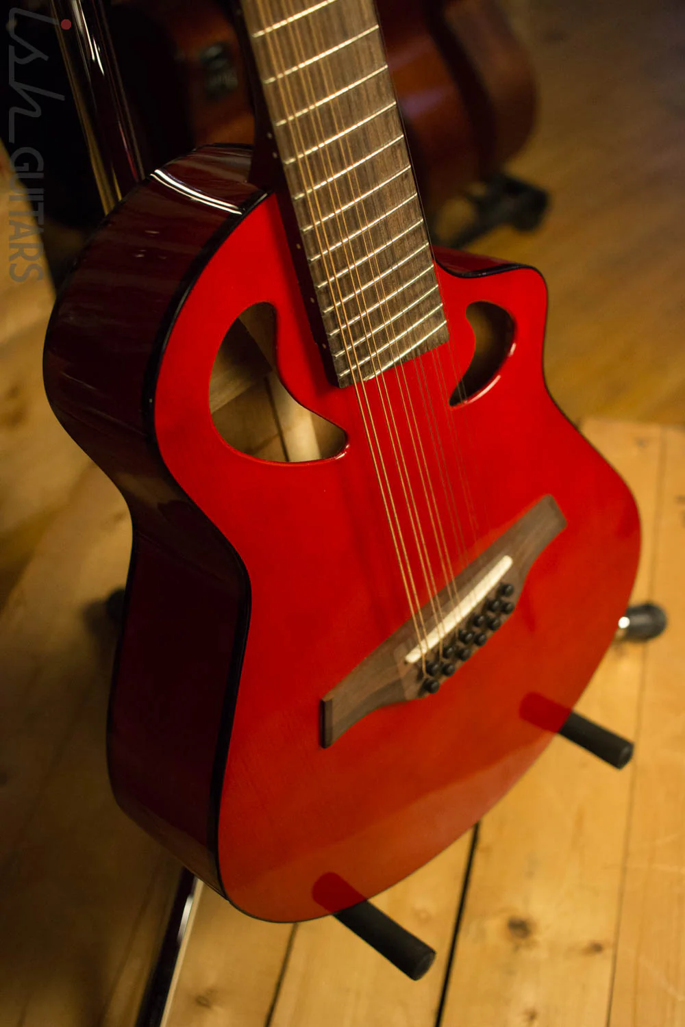 Veillette Avante Gryphon 12 String Acoustic Guitar AG12VM Red - Image 5