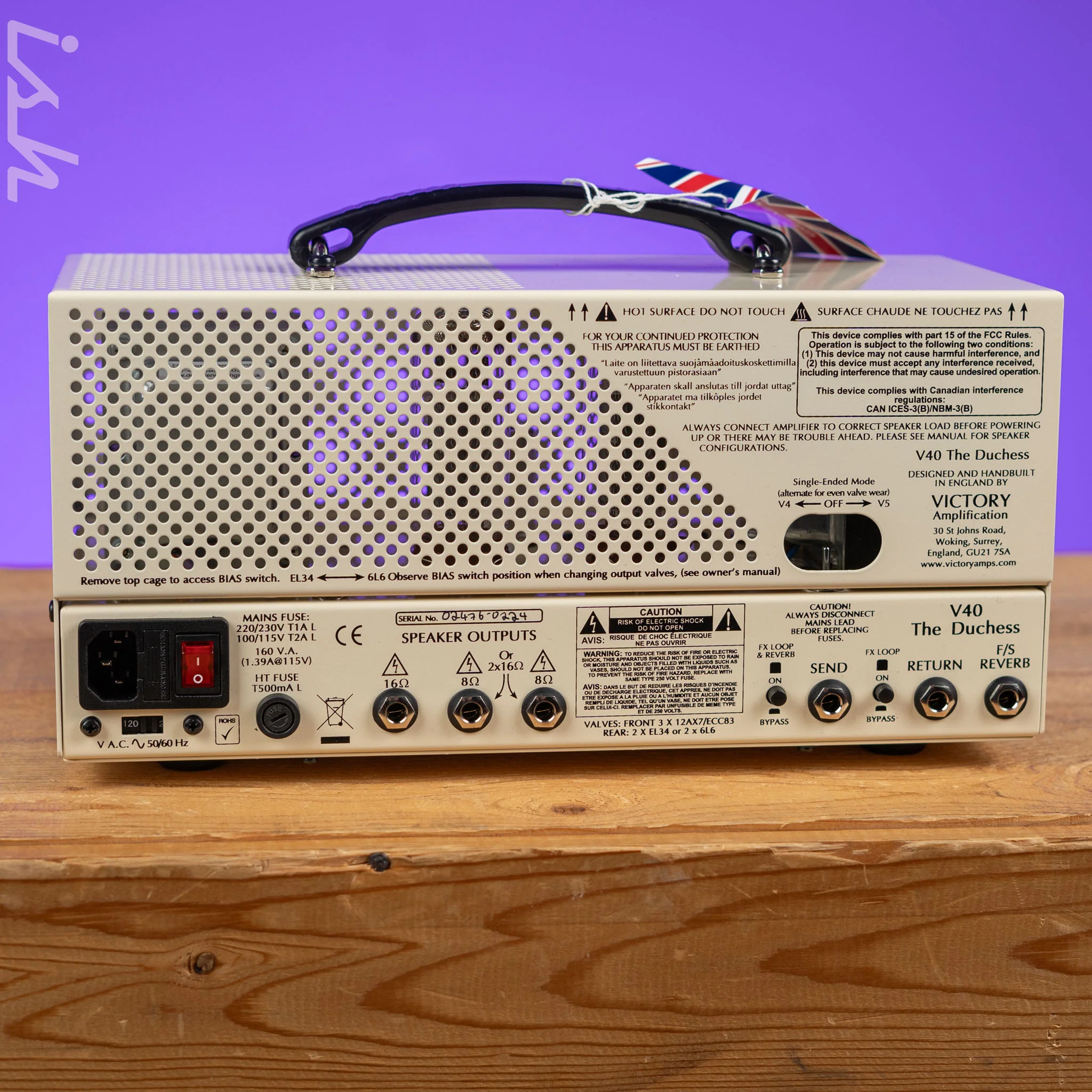Victory V40 The Duchess 40-Watt Guitar Amplifier Head - Image 4