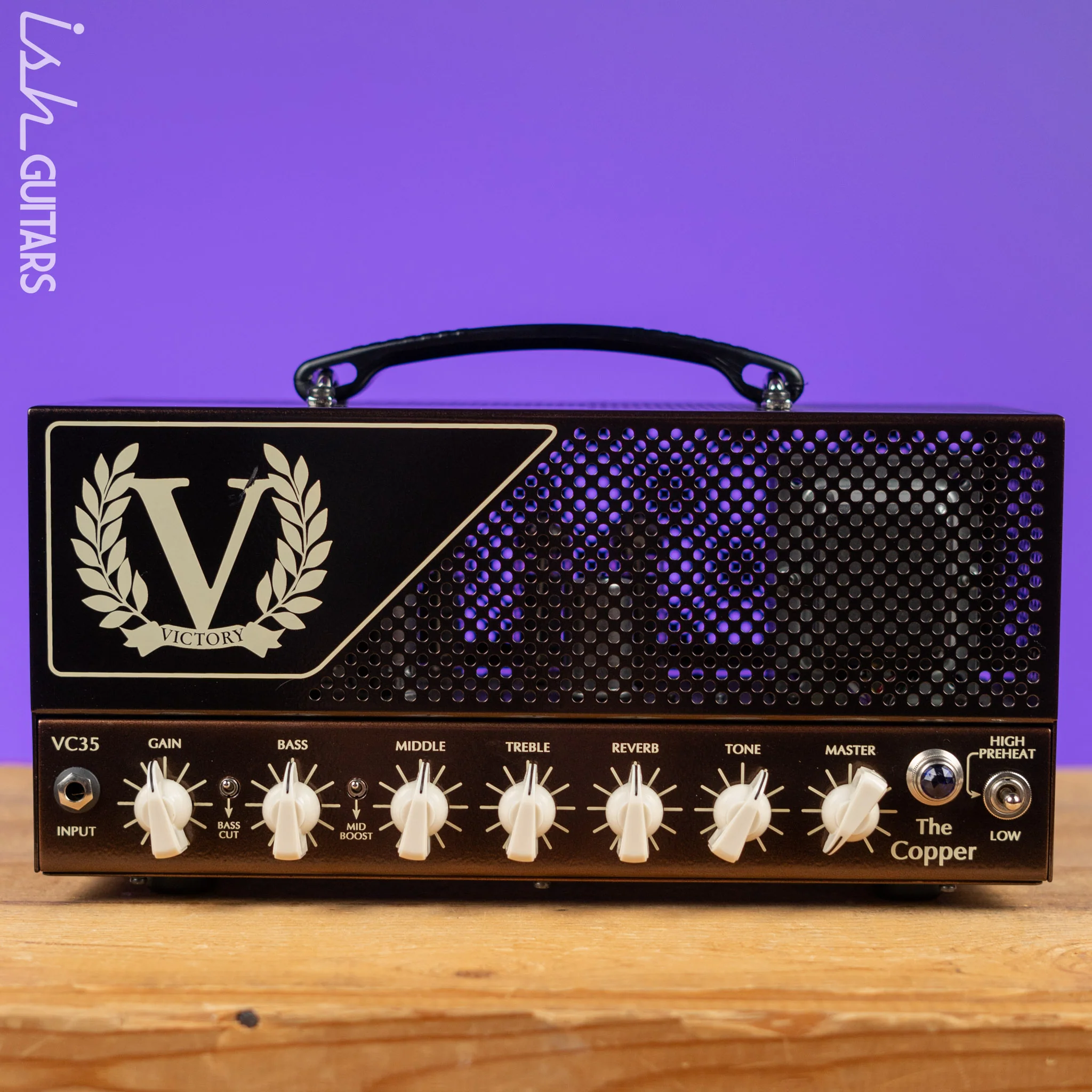 Victory VC35 "The Copper" Guitar Amplifier Head w/ V112-VB Gold 1x12 Cabinet - Image 3